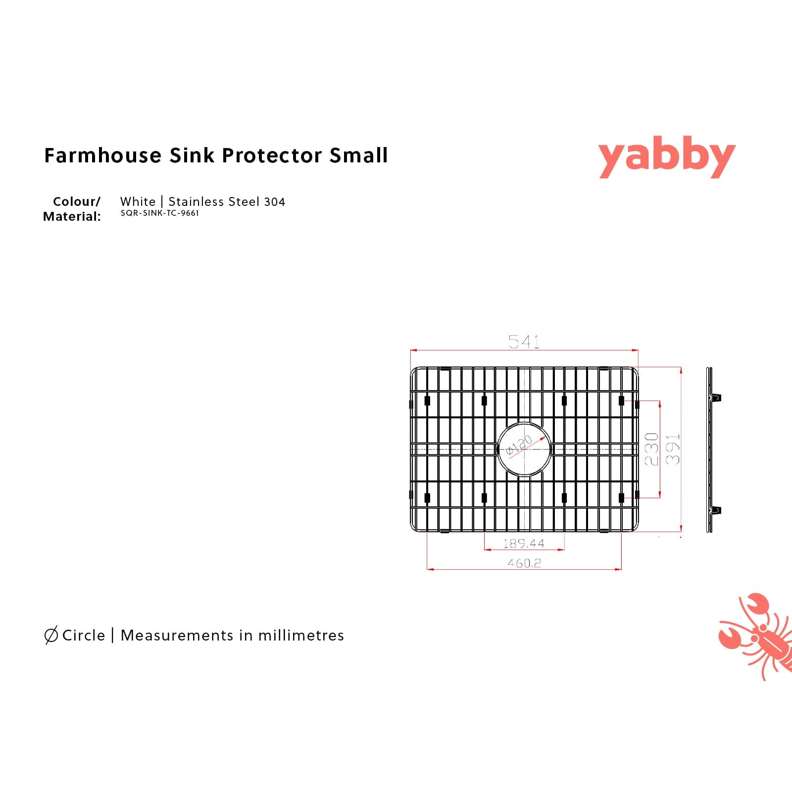 Farmhouse Sink Protector Small - Rustproof Stainless Steel Sink Grid for Kitchen, Bathroom & Utility Sinks - Perfect for Protecting Sink Bottom from Scratches & Dents (5