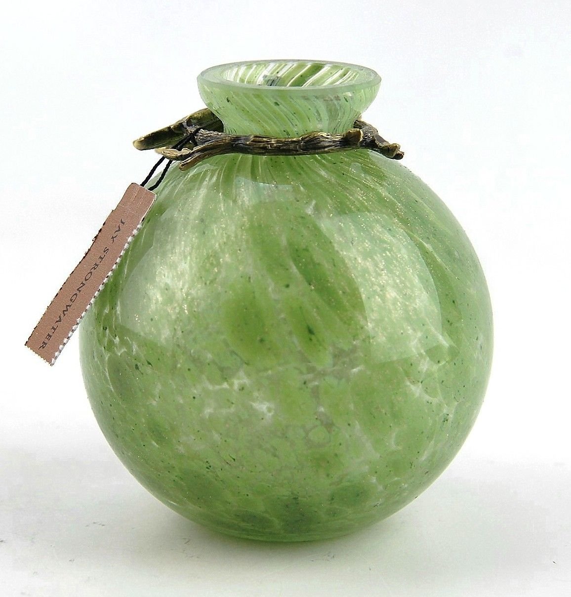 Jay Strongwater Mini Green Bee Vase - Handcrafted Home Decor for Living Room, Bedroom & Office | Elegant Floral Arrangement Centerpiece