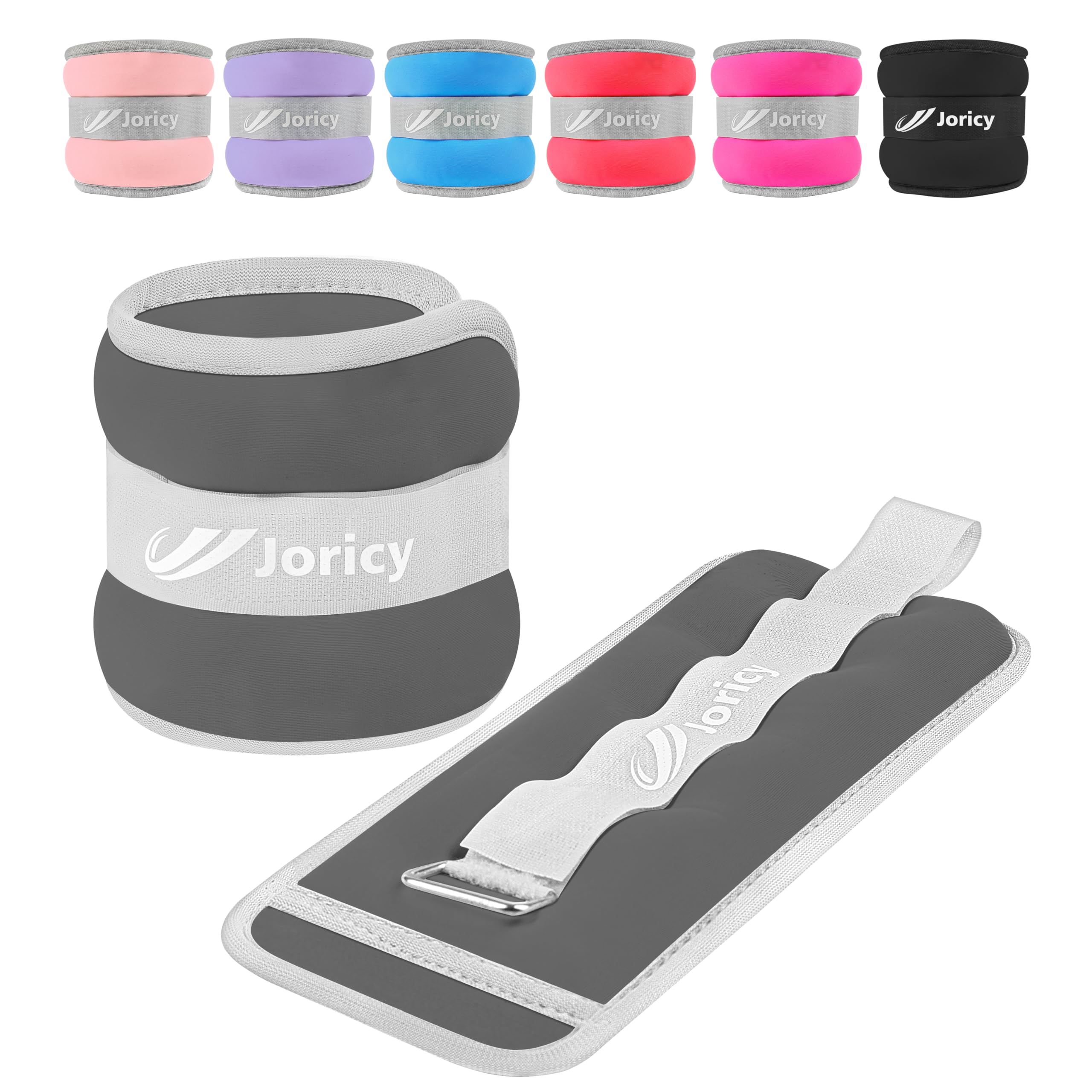 Adjustable Ankle Weights 1/2/3/4/6/8/10/12/20 LBS for Women & Men - Wrist & Leg Weights for Strength Training, Physical Therapy, Running, Walking, Gym Workout - Perfect for Home Fitness, Rehabilitation, and Weighted Exercise Routines