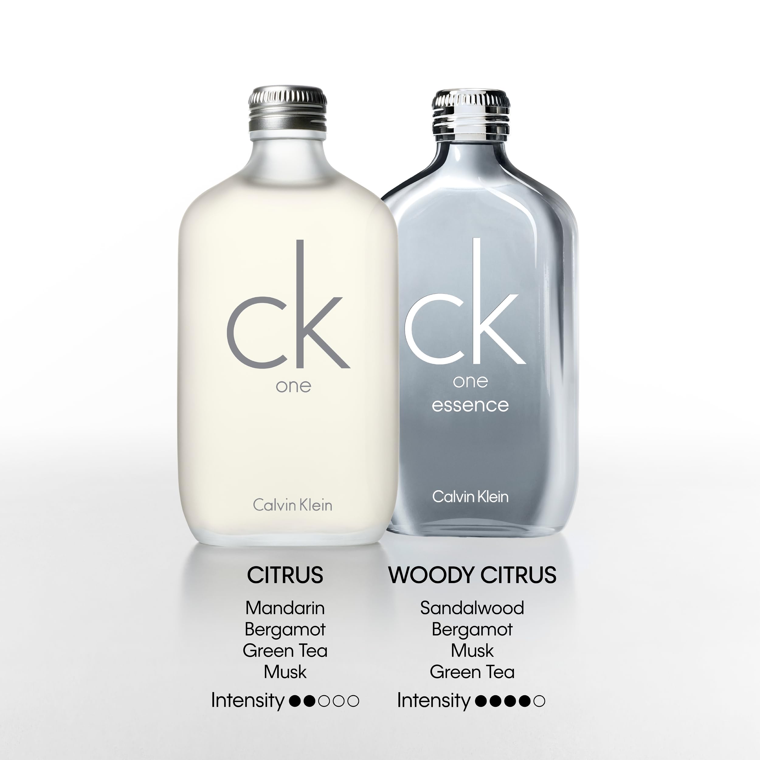 Calvin Klein CK One Essence Intense Unisex Eau de Parfum - Fresh Citrus & Green Tea Cologne with Bergamot, Sandalwood - Long Lasting Perfume for Men & Women - Perfect for Daily Wear, Office & Date Nights