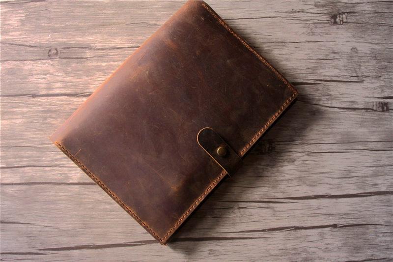 Handmade Genuine Brown Leather Organizer Holder - Premium Wallet & Card Holder for Men & Women - Perfect for Office, Travel, and Everyday Use