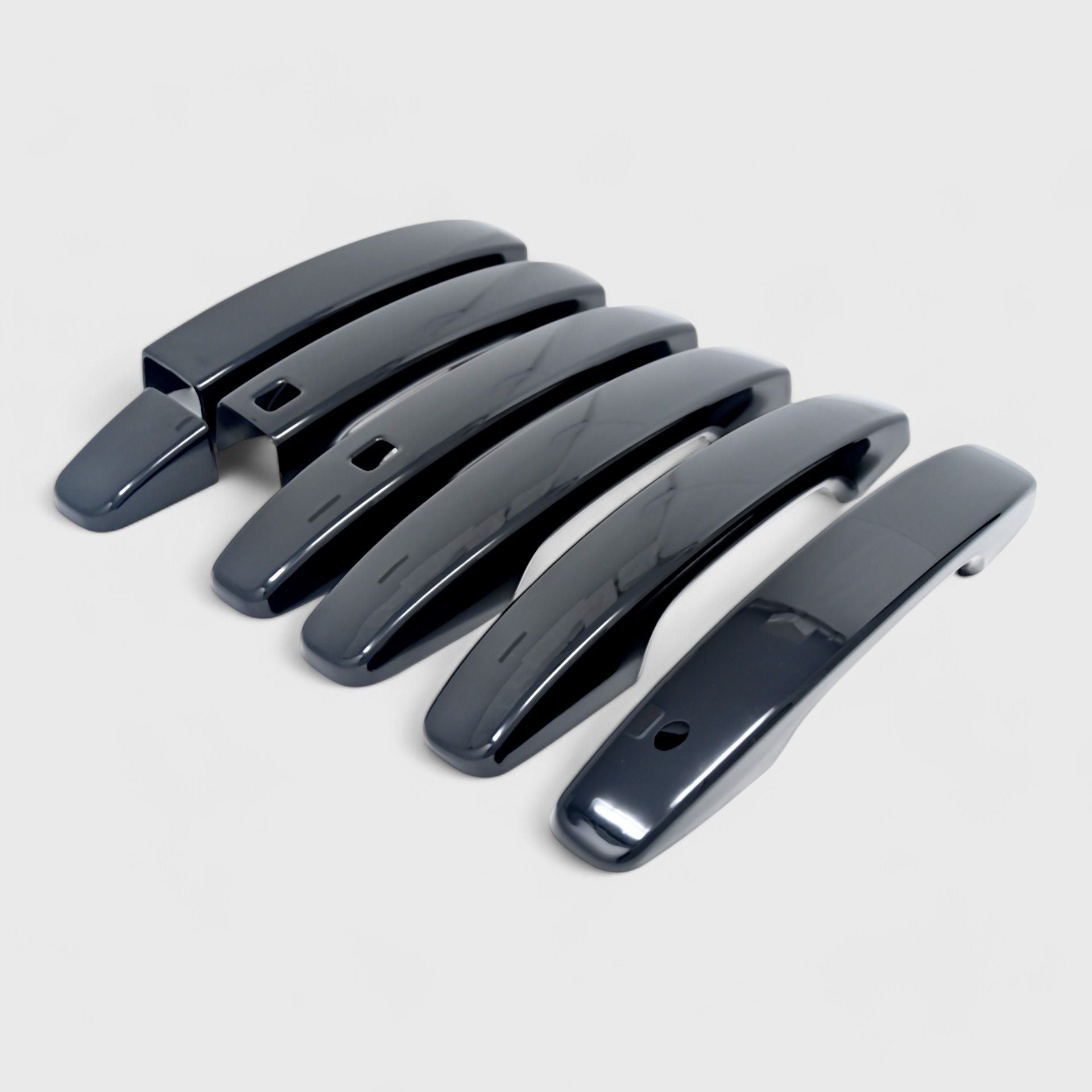 Glossy Black Chrome Delete Door Handle Cover for Cars - Compatible with Smart Key (Model DH6290BLK) | Perfect for Car Customization & Exterior Upgrades