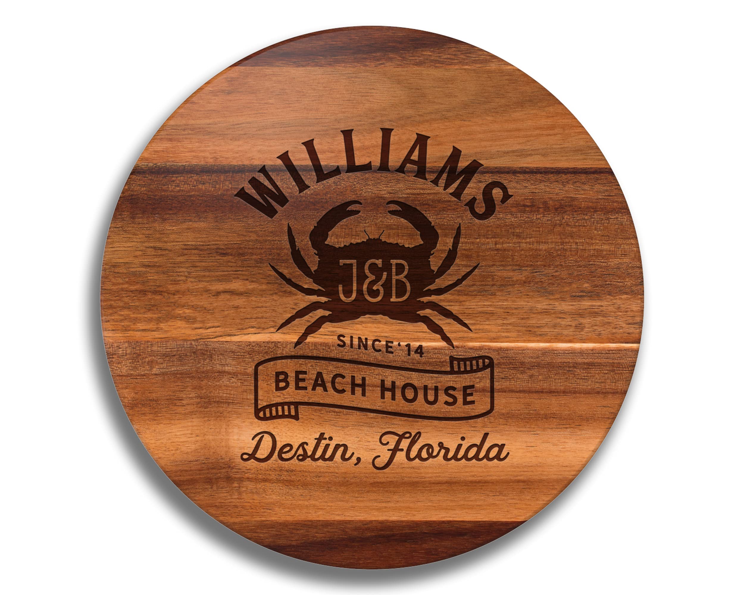 **Premium Crab Lazy Susan Turntable - Durable Crabbing & Kitchen Serving Tray - Beach & Lake House Decor - Crab-Themed Cutting Board & Wall Art - Perfect for Seafood Dining & Coastal Home Decor**