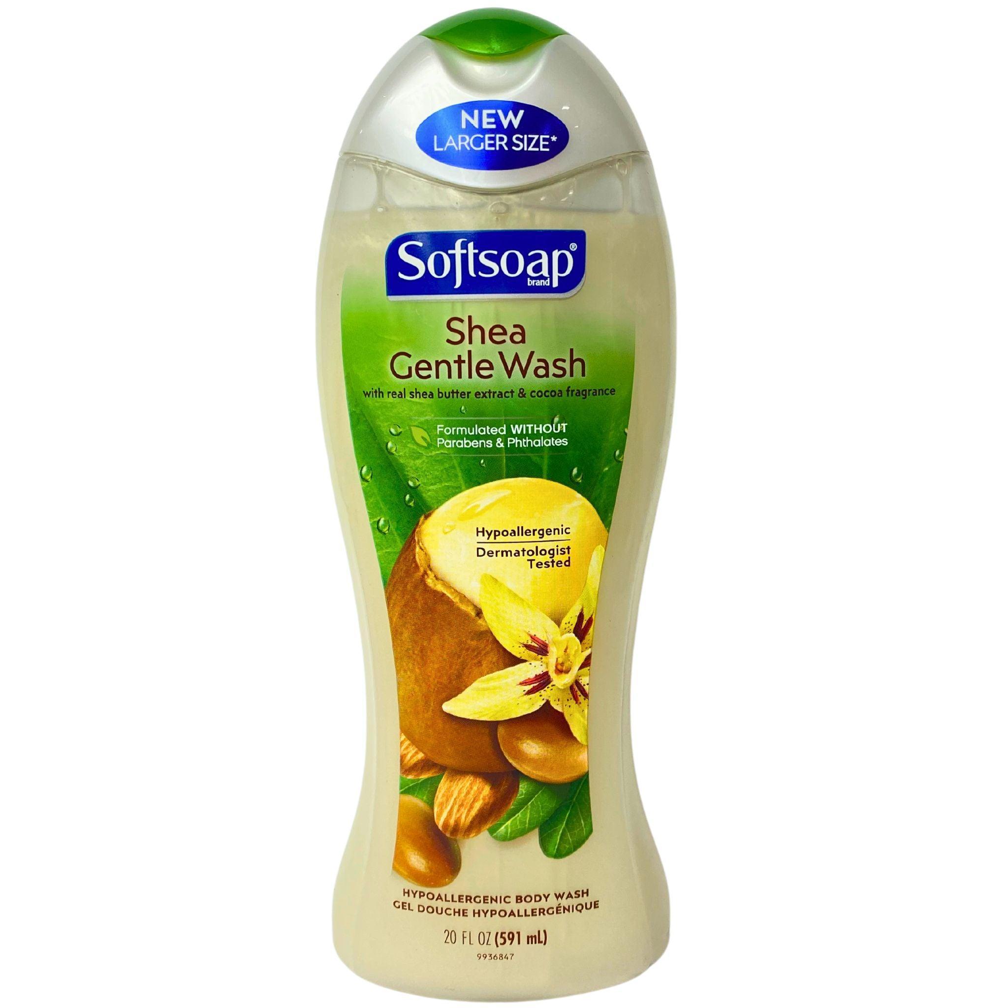 Softsoap Shea Butter Gentle Hand Wash 20 oz (50-Pack) – Moisturizing & Hydrating for Dry Skin – Ideal for Home, Office, and Bathroom Use