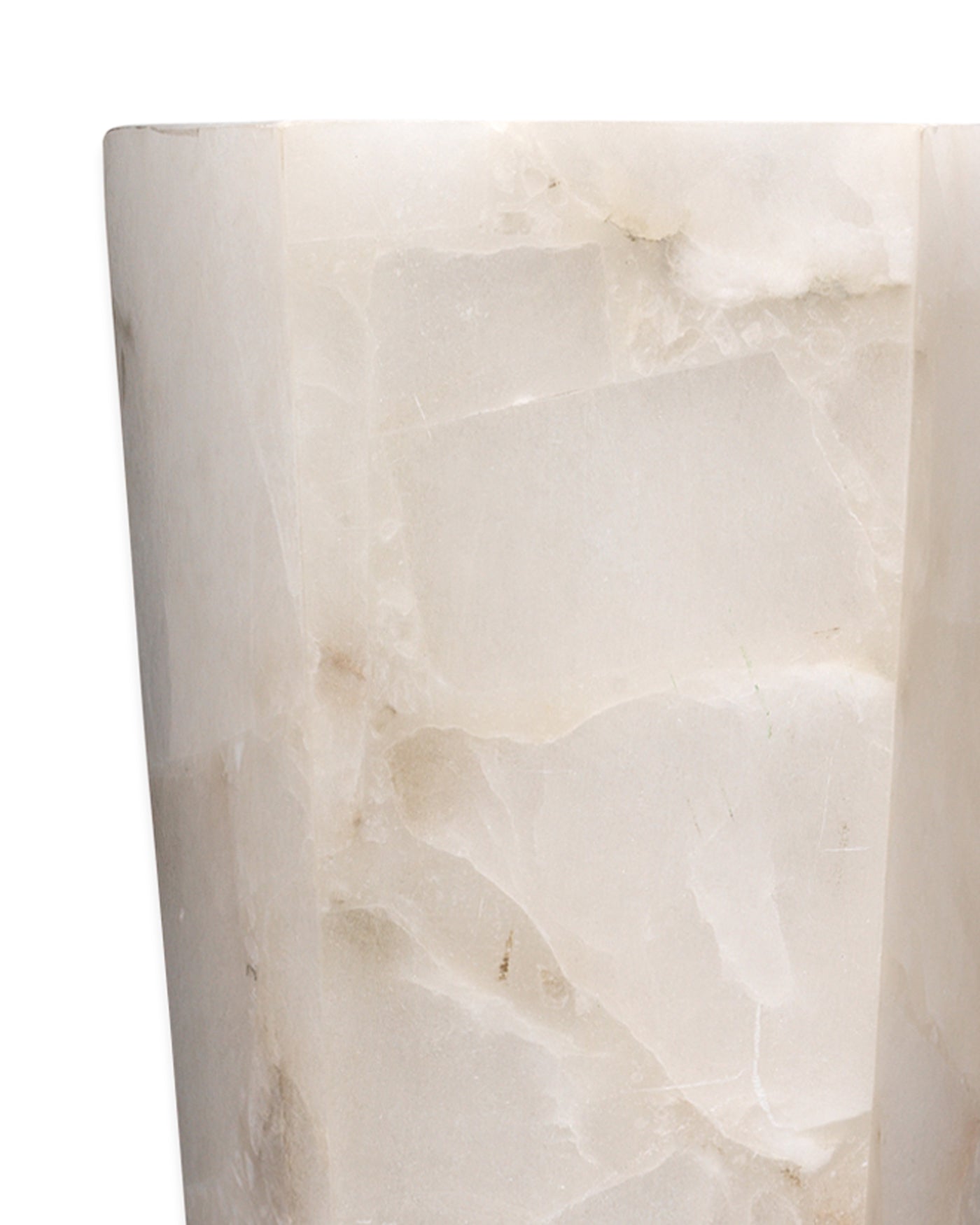 Borealis Tall Hexagon Sconce White - Modern Wall Light Fixture for Living Room, Bedroom & Hallway Decor