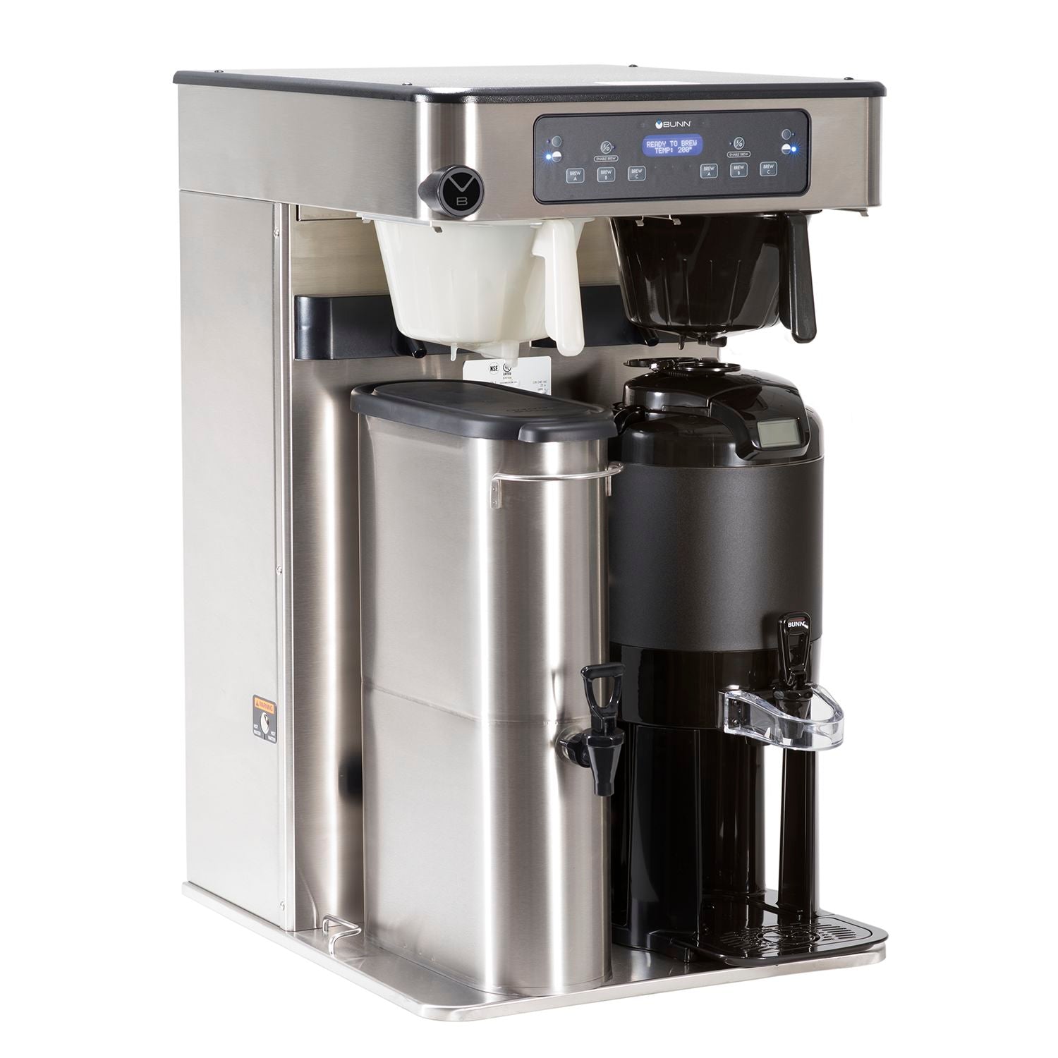 BUNN ITCB Twin HV Commercial Tea & Coffee Brewer - High Volume Brewing for Restaurants, Cafes & Offices