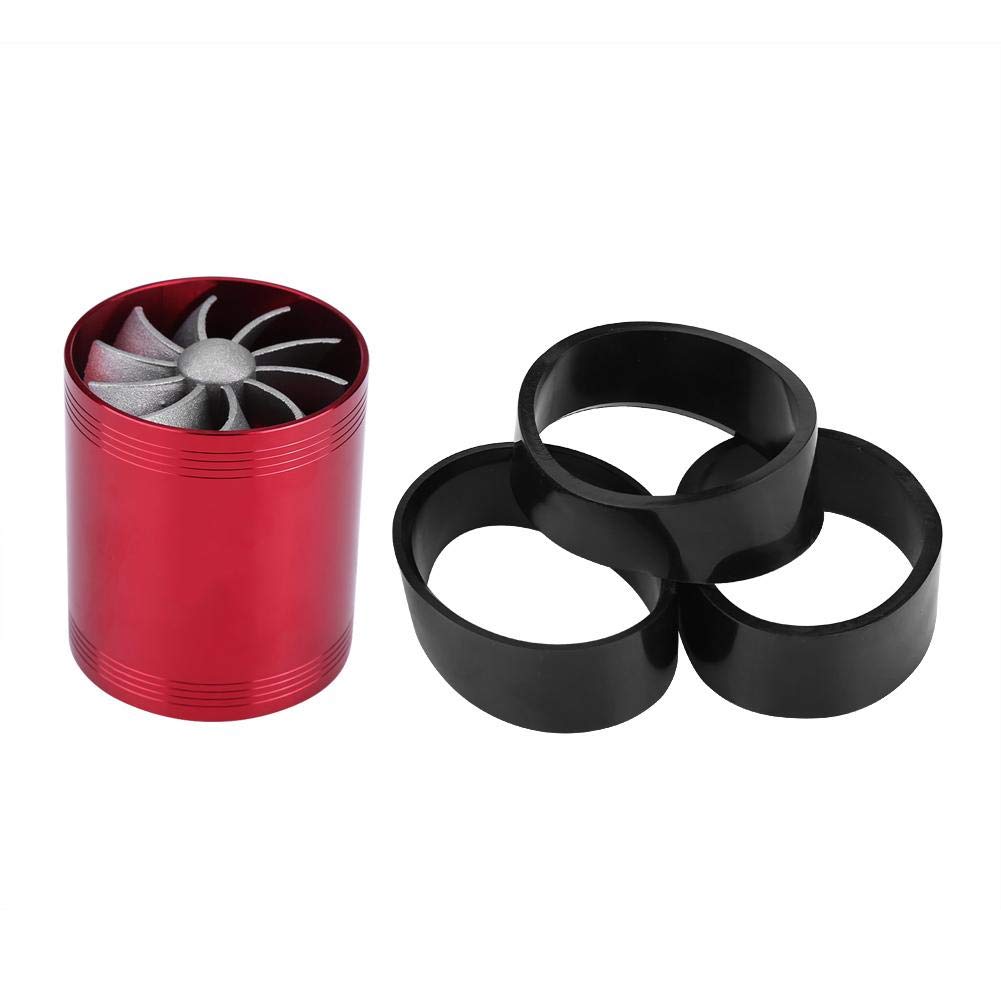 Aramox Turbonator Fuel Saver - Universal Car Air Intake Turbo Charger (Red) for Better Mileage & Performance
