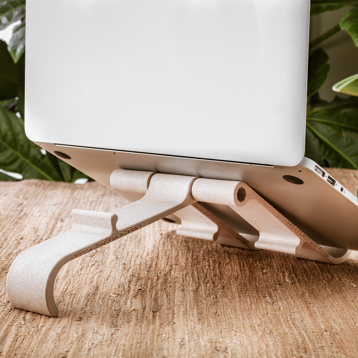 R Go Treepod Adjustable Laptop and Tablet Stand - Portable Ergonomic Holder for Desk, Bed, Couch - Perfect for Work, Study, and Entertainment