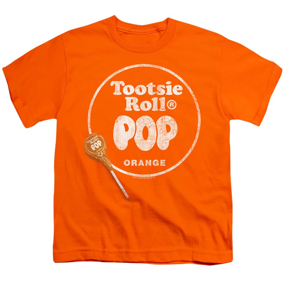 Tootsie Roll Pop Logo Unisex Youth T-Shirt for Boys & Girls - Fun Candy-Themed Casual Wear for Kids & Teens
