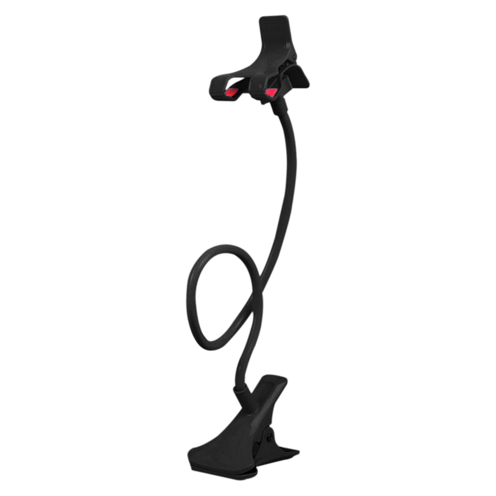 Adjustable Bed Phone Holder - Flexible Gooseneck Phone Mount Stand with Clamp for Watching Movies in Bed, Reading & Relaxing - Multi-Angle Lazy Cell Phone Clip for Desk & Nightstand Use