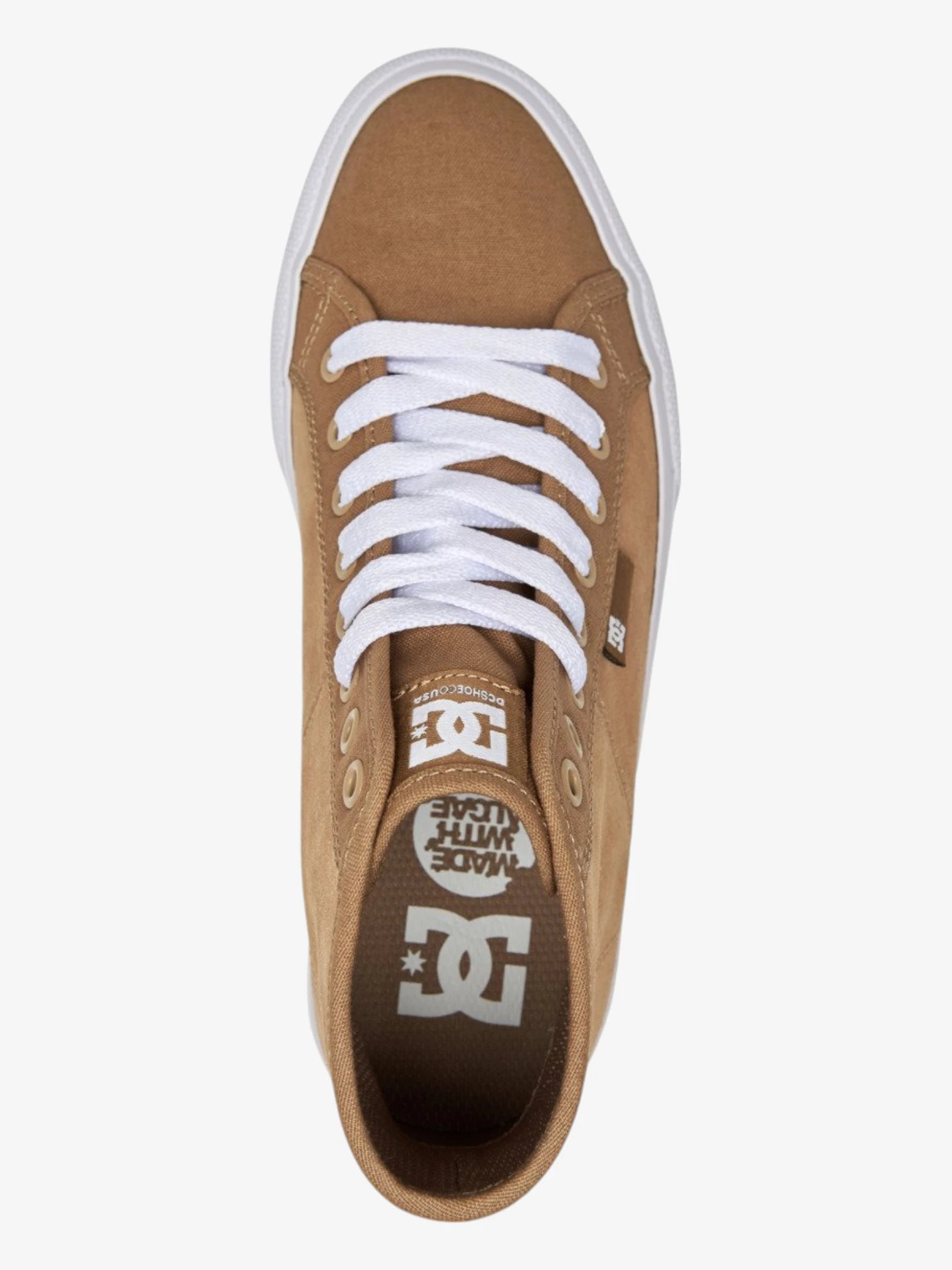 DC Manual Hi SD Women's Brown Skate Shoes - Casual Sneakers for Skateboarding, Streetwear & Everyday Comfort