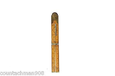 Lufkin 863L Folding Rule with Protractor & Level - Precision Architect Inclinometer for Woodworking, Construction & DIY Projects