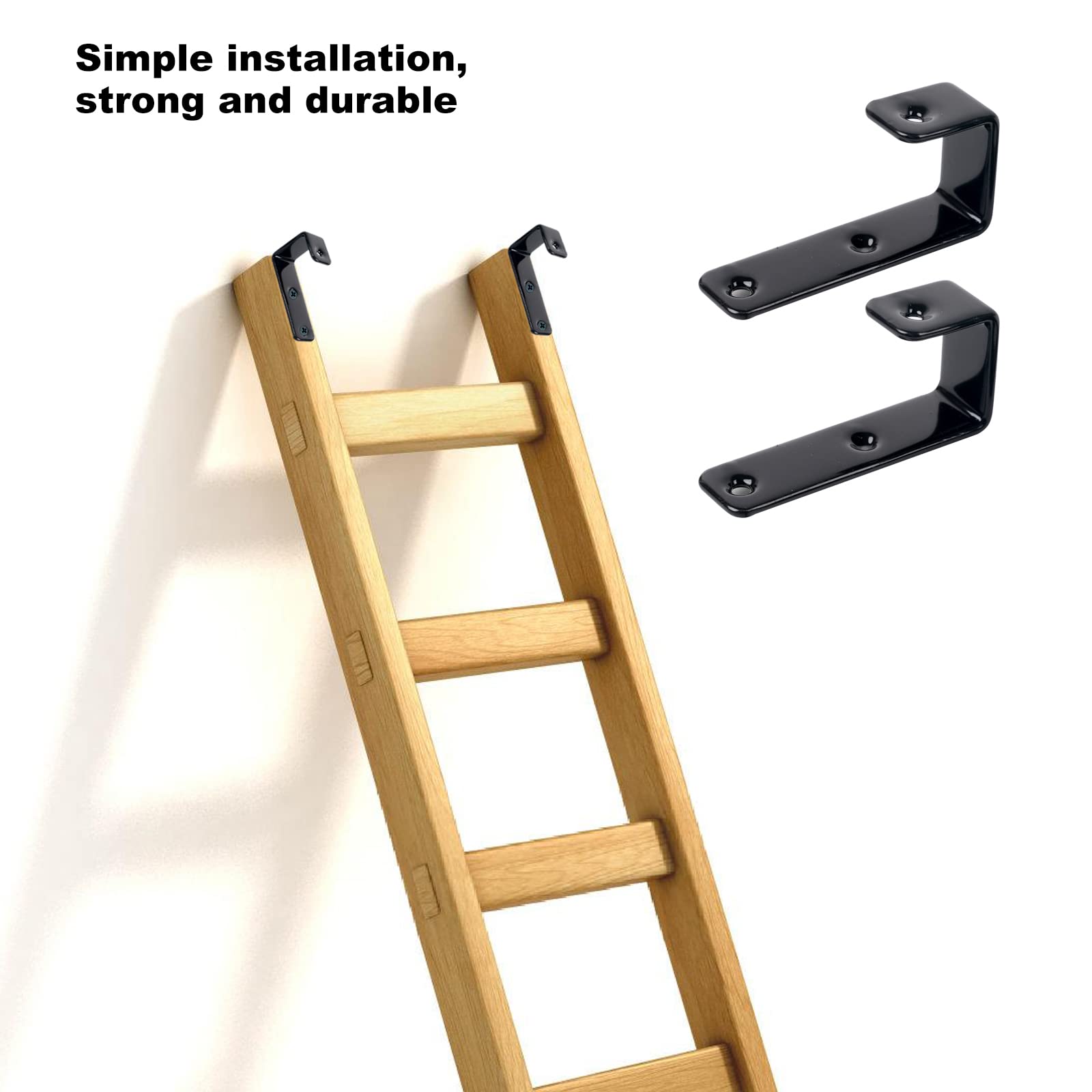 2 Pack Heavy Duty Bunk Bed Ladder Hooks - 1