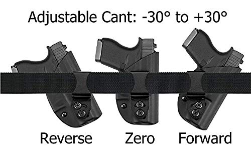 Vedder LightTuck IWB Kydex Concealed Carry Holster for Glock 19, 17, 26 | Comfortable & Adjustable Gun Holster for Everyday Carry (EDC) & Self Defense