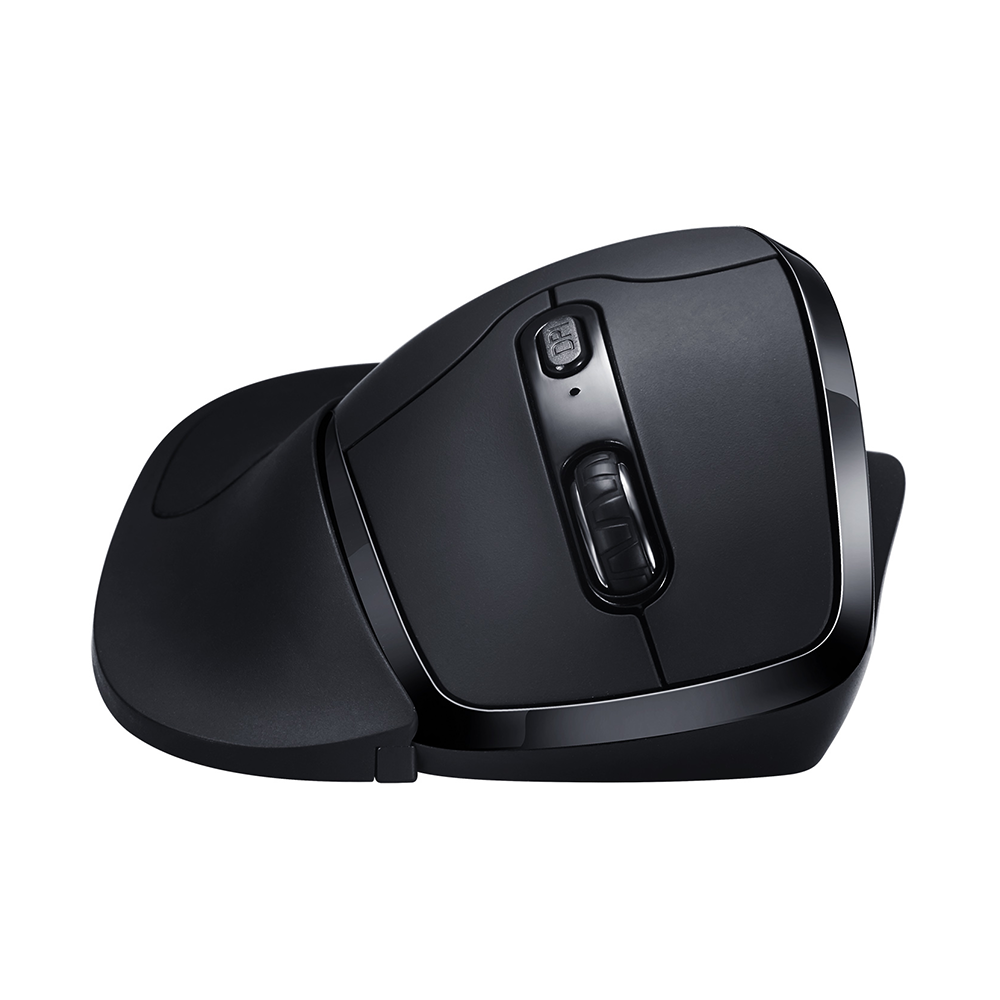 Newtral 3 Wireless Mouse - Ergonomic Bluetooth Computer Mouse with Silent Click, 2.4G USB Receiver for Laptop, PC, Mac - Black | Perfect for Office, Home & Travel Use