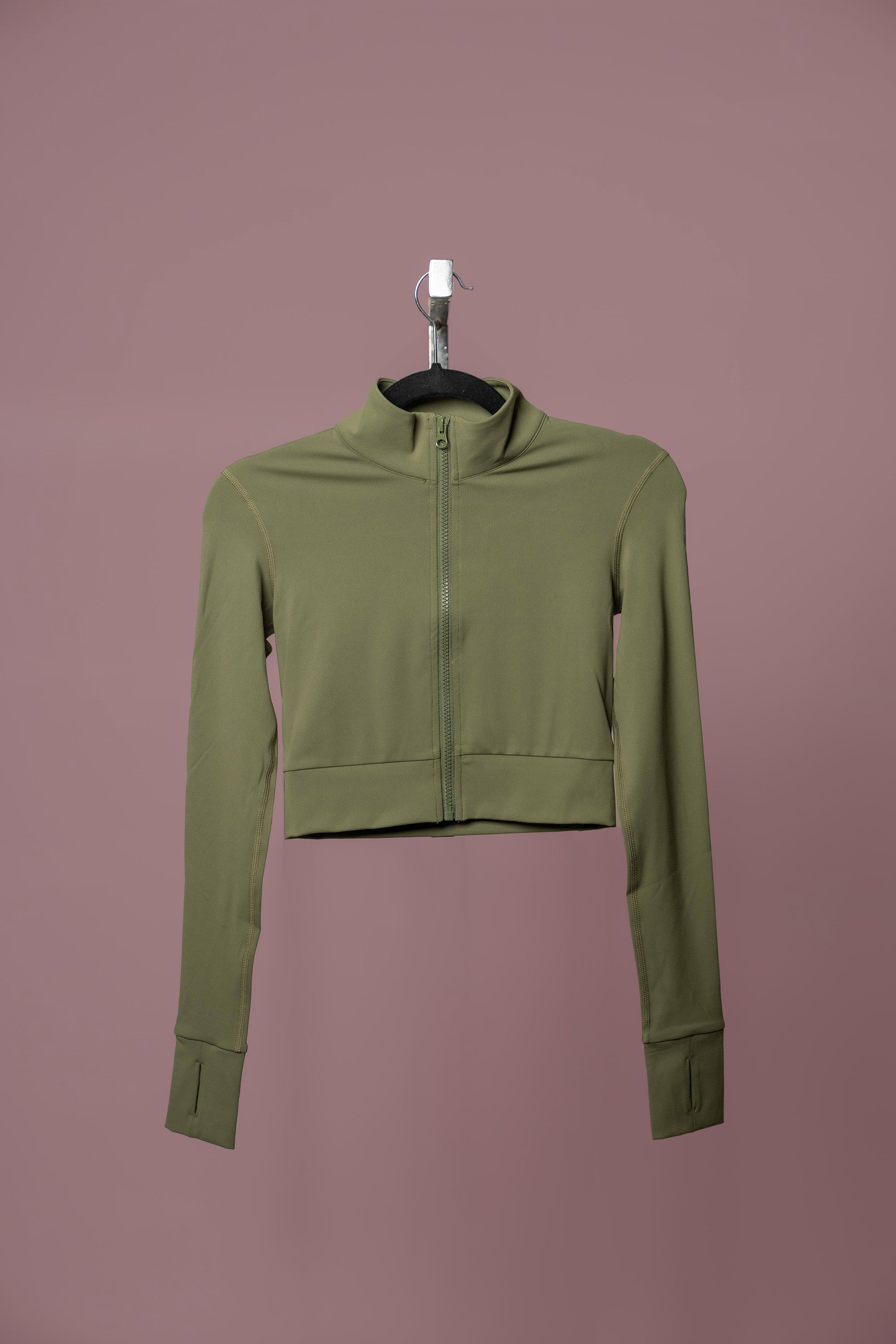 Stylish Cropped Sport Jacket for Women - Lightweight Athletic Zip-Up Hoodie for Running, Yoga & Gym Workouts