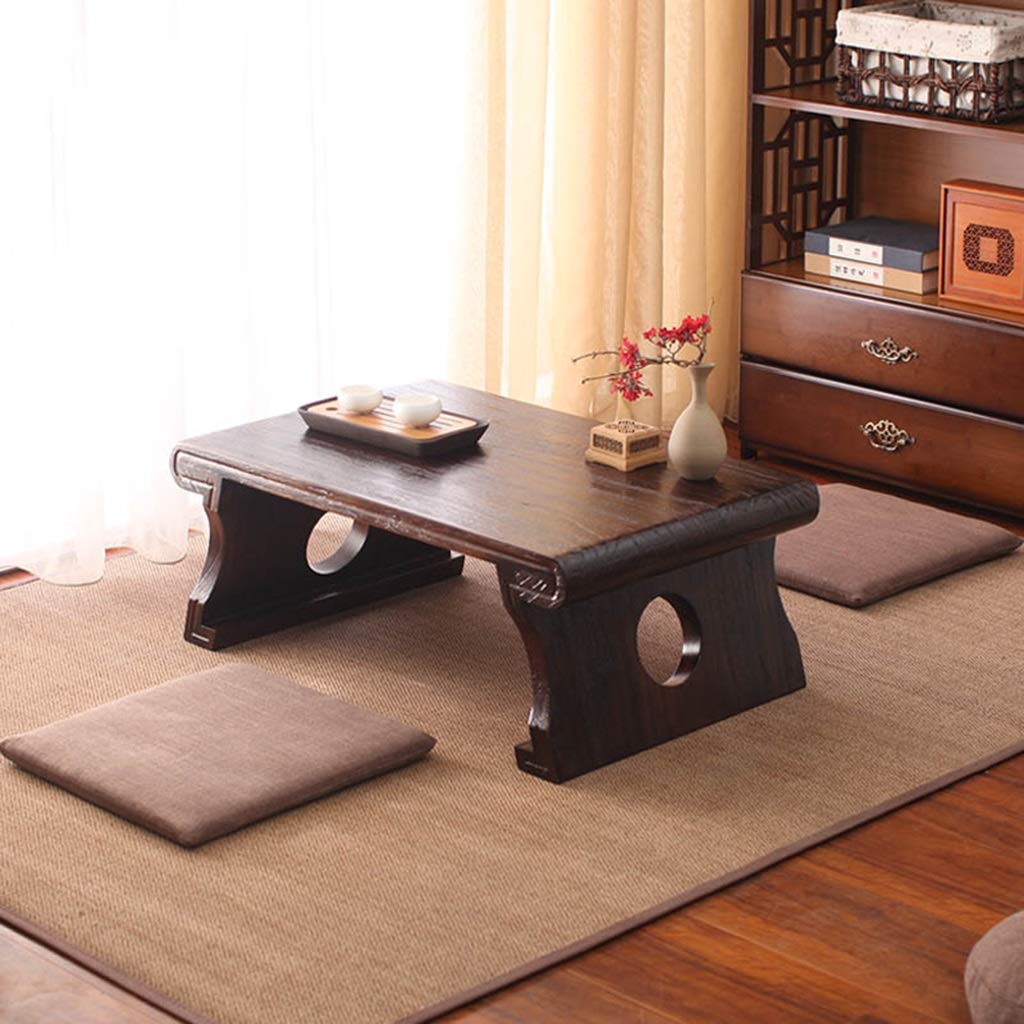Modern Paulownia Wood End Table - Minimalist Coffee & Side Table, Low Tatami Platform for Balcony, Bay Window, and Living Room | Eco-Friendly, Lightweight, and Durable Home Decor