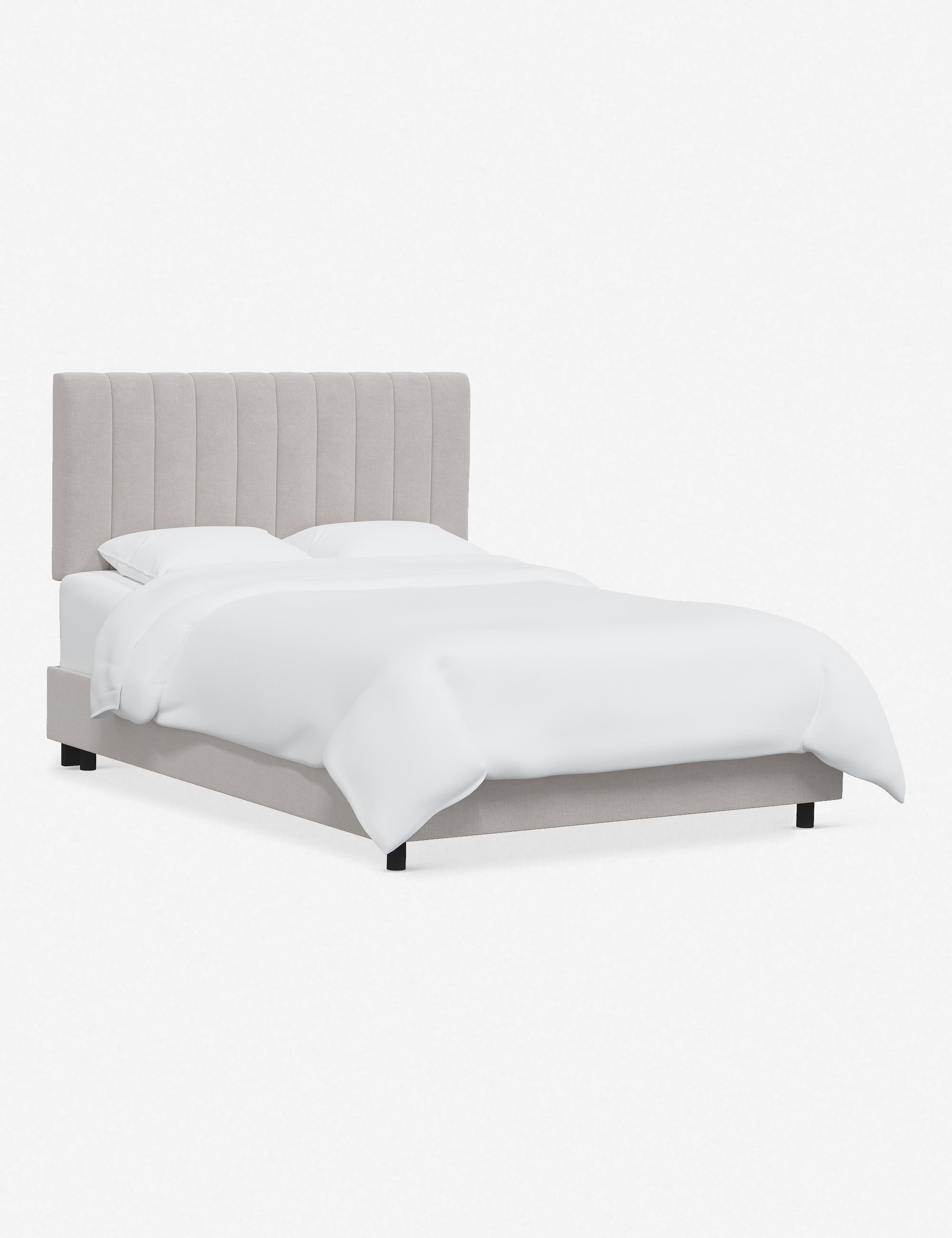 Stylish and Comfortable Aliyah Bed - Queen Size Platform Bed Frame with Upholstered Headboard for Modern Bedrooms | Perfect for Master Bedroom, Guest Room, or Apartment