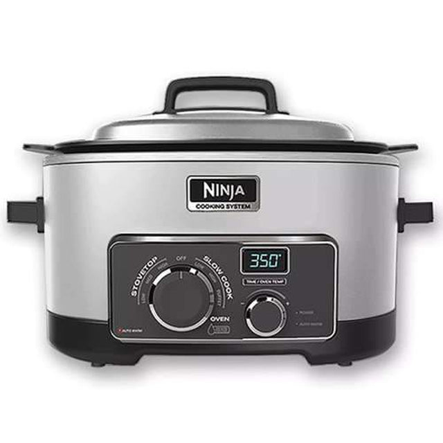 Ninja Multi Cooker 3-in-1 Cooking System (MC702Q2PL) - Pressure Cooker, Slow Cooker & Steamer - Perfect for Meal Prep, Family Dinners & Healthy Cooking
