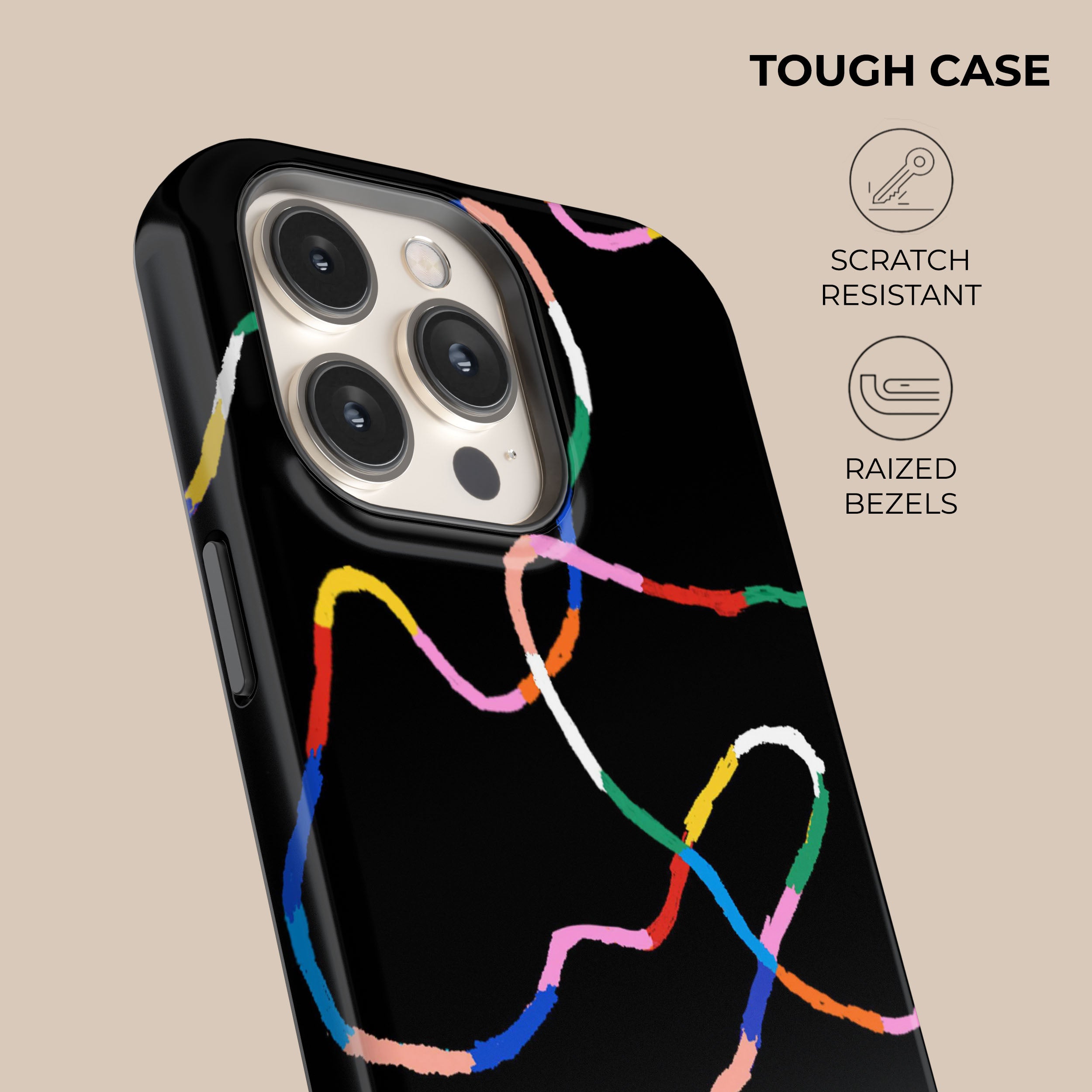 Midnight Rounds Shockproof Phone Case for iPhone 15 Pro Max - Slim Protective Cover with Anti-Scratch Design | Perfect for Night Out, Travel & Everyday Use