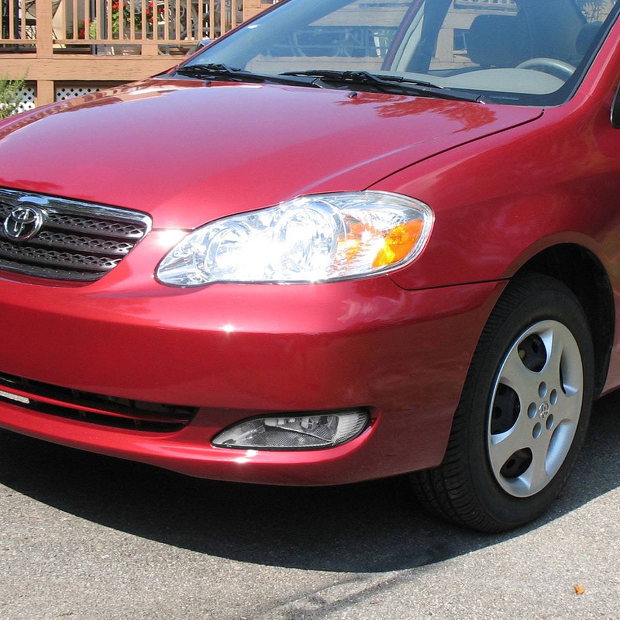 2005-2008 Toyota Corolla OEM Style Fog Lights - Chrome Housing & Clear Lens Replacement for Improved Night Driving Visibility | Perfect for Foggy Conditions & Off-Road Adventures
