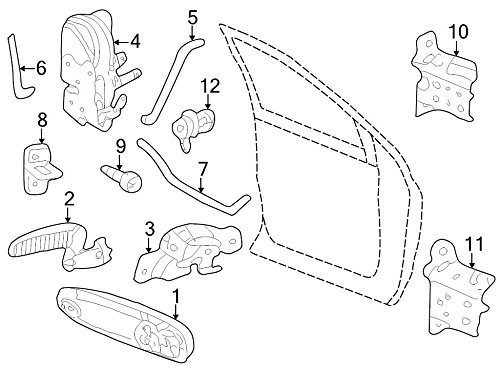Mopar 5527 5948AC Replacement Outside Door Handle for Jeep Wrangler & Cherokee - Durable Auto Exterior Accessory for Easy Installation & Vehicle Maintenance