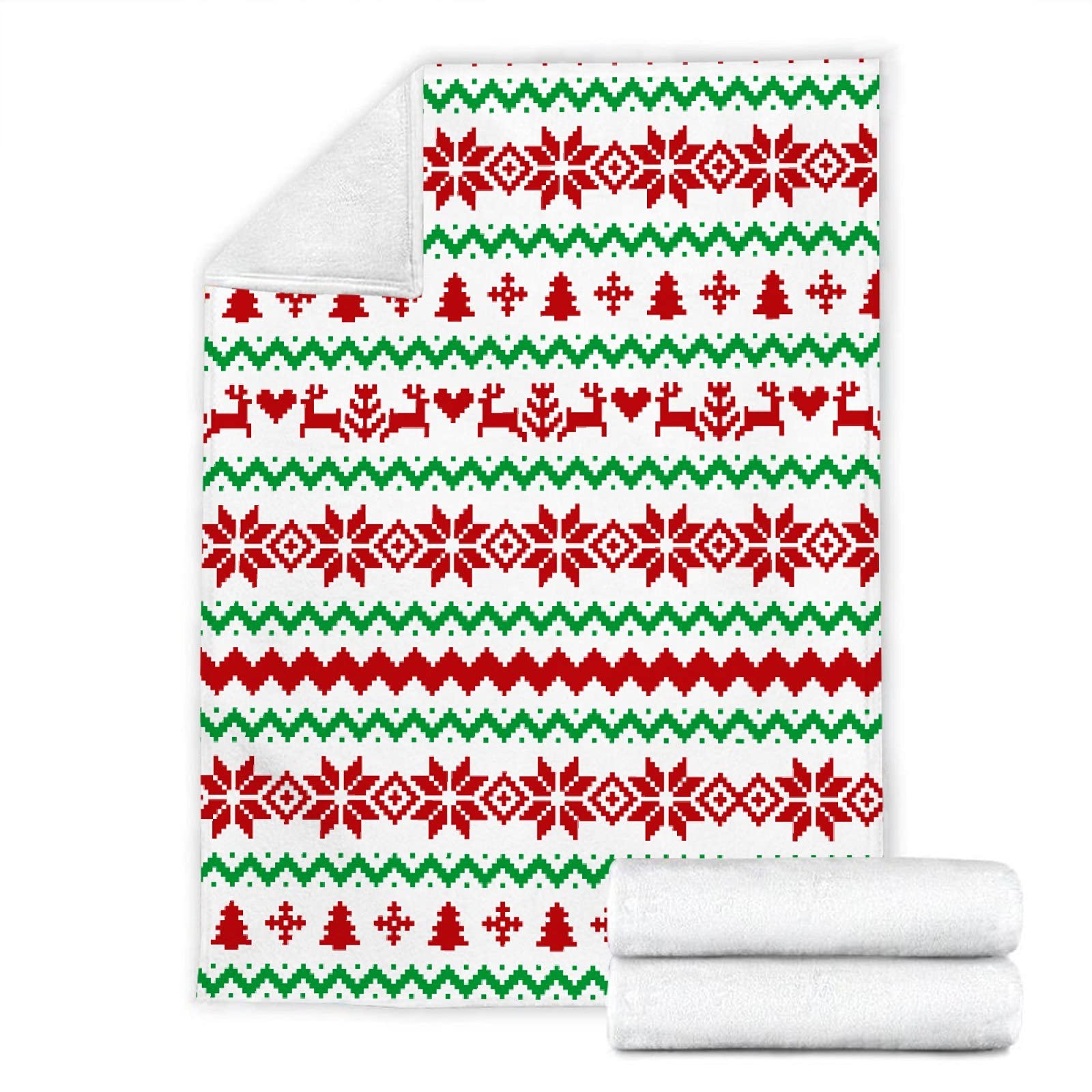 Soft Flannel Christmas Throw Blanket - Lightweight & Cozy Luxury Bed Blanket 120