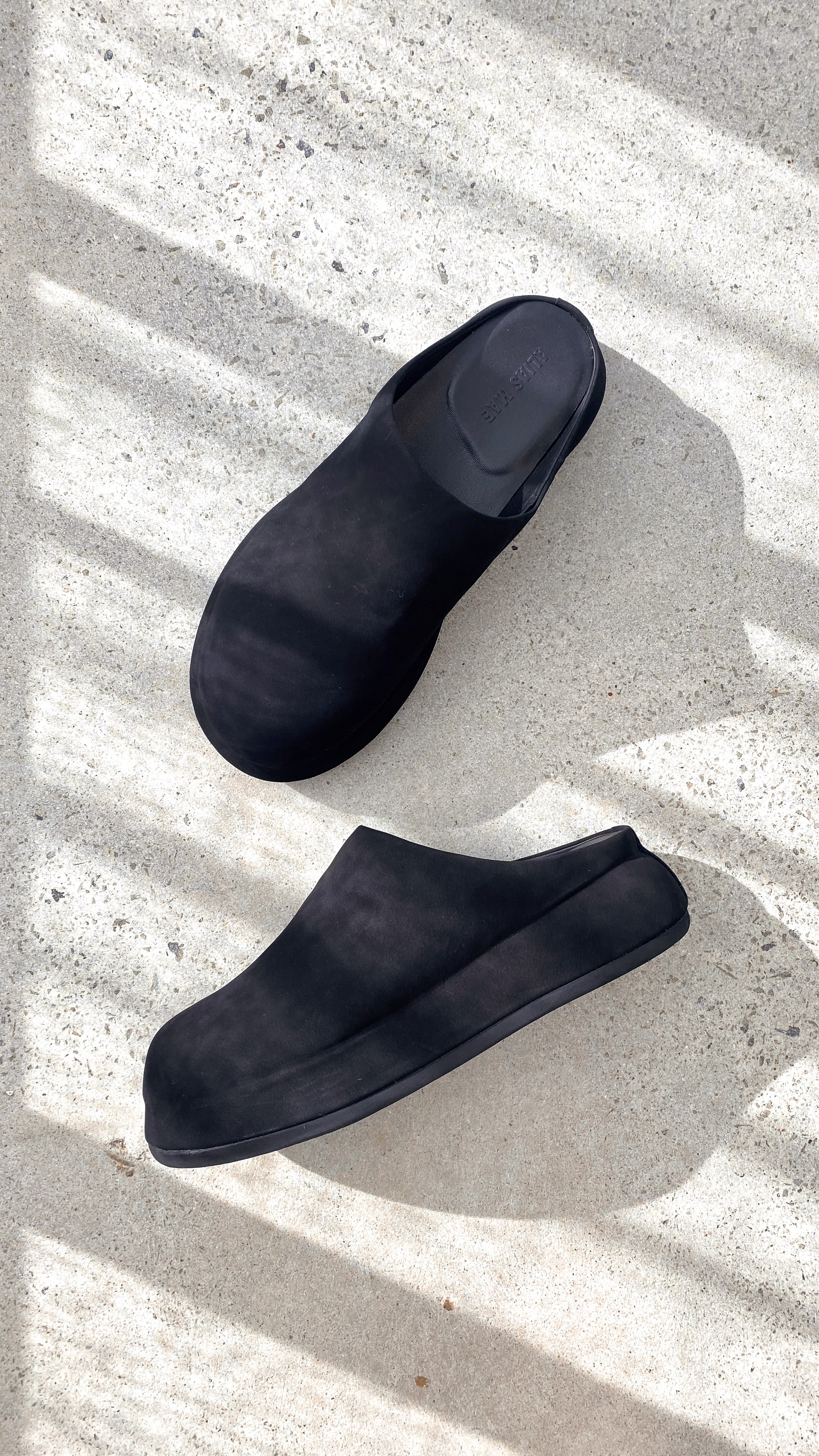 Alias Mae Phoebe Slide Sandals - Black Nubuck Leather Comfortable Slides for Women | Perfect for Beach, Pool, and Summer Casual Wear