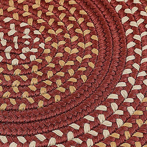 Colonial Mills Georgetown Cedar Rose 5x7 Indoor Outdoor Area Rug - Soft Braided Floor Mat for Living Room, Bedroom, Patio & Deck