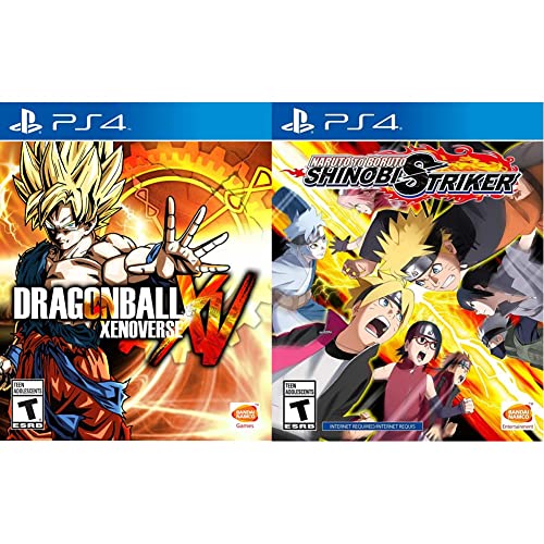 Dragon Ball Xenoverse & Naruto to Boruto: Shinobi Striker - PS4 Bundle | Action Fighting Games for PlayStation 4 | Perfect for Anime Fans & Multiplayer Battles