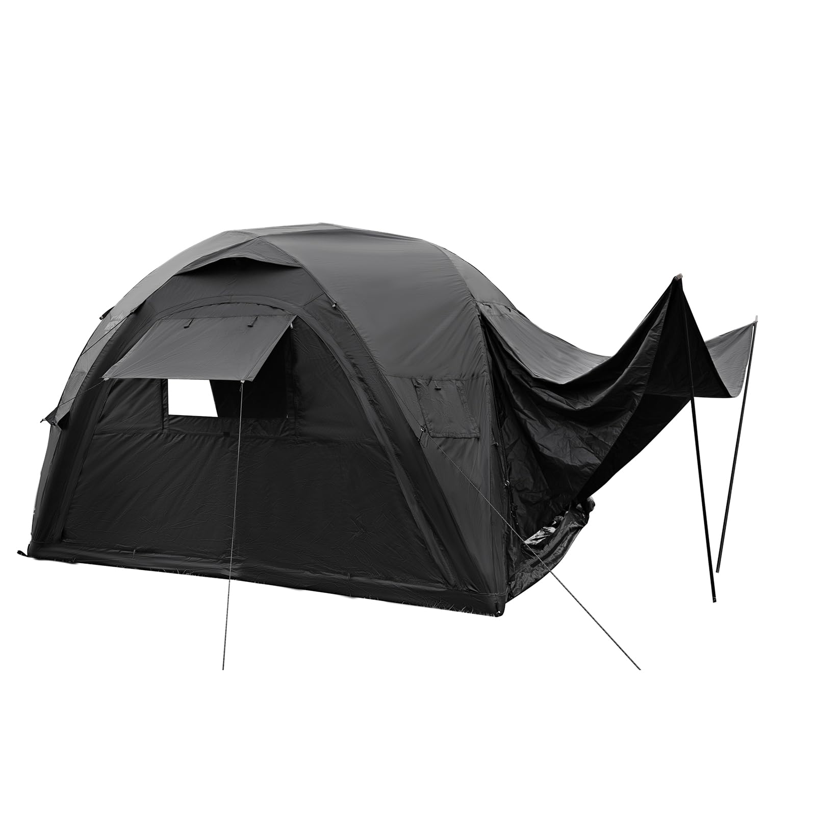 **Inflatable Camping Tent for 4-6 People - 4 Season Waterproof Oxford Cabin Tent with Air Pump, Easy Setup, Mesh Windows & Doors - Perfect for Family Camping, Hiking & Outdoor Adventures (Sandgold)**