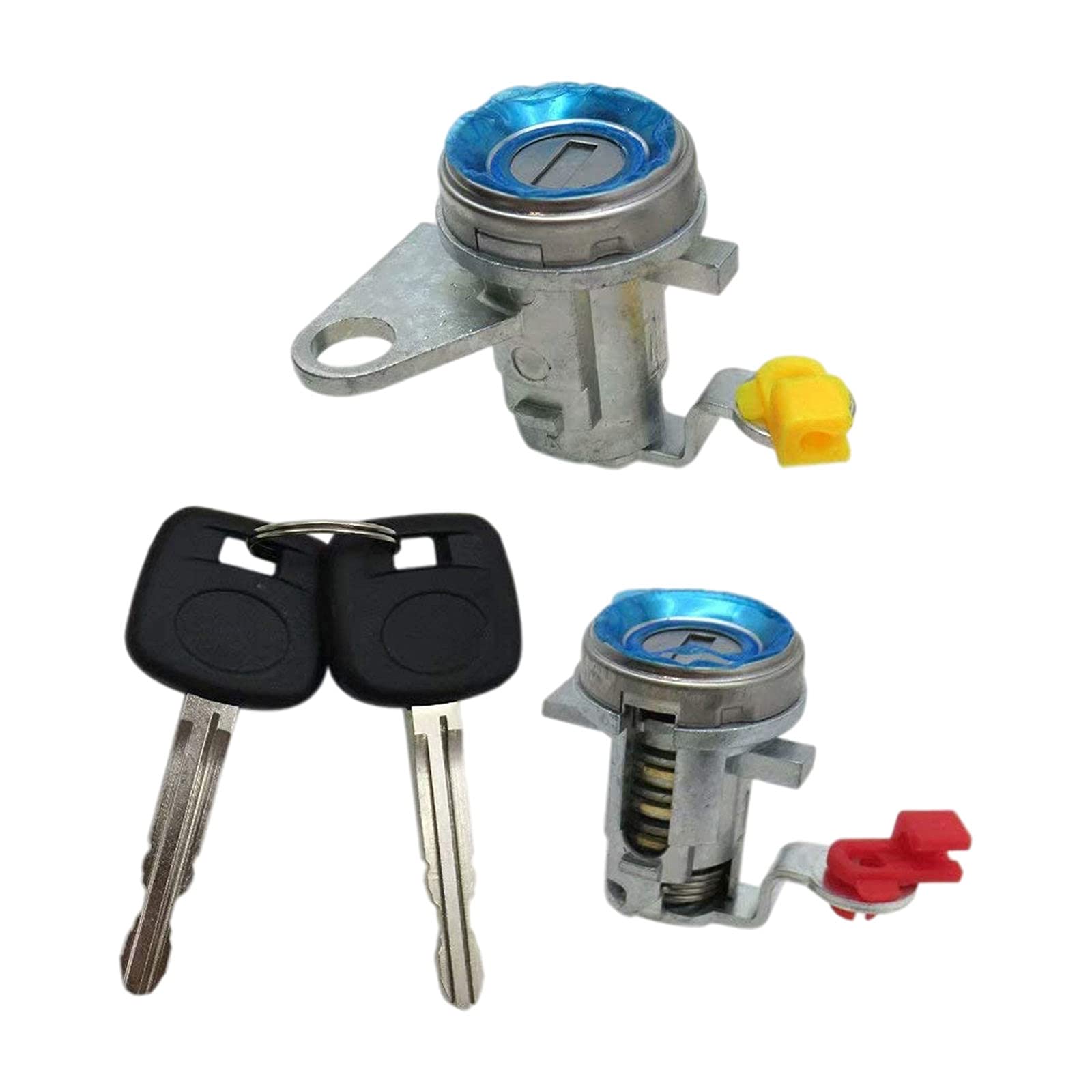 Baoblaze 1 Pair Replacement Door Lock Cylinder with 2 Keys Compatible with Toyota Tacoma 1995-2014 (Fits OEM Part #69052-35070) - Secure Vehicle Access & Anti-Theft Protection for Pickup Trucks