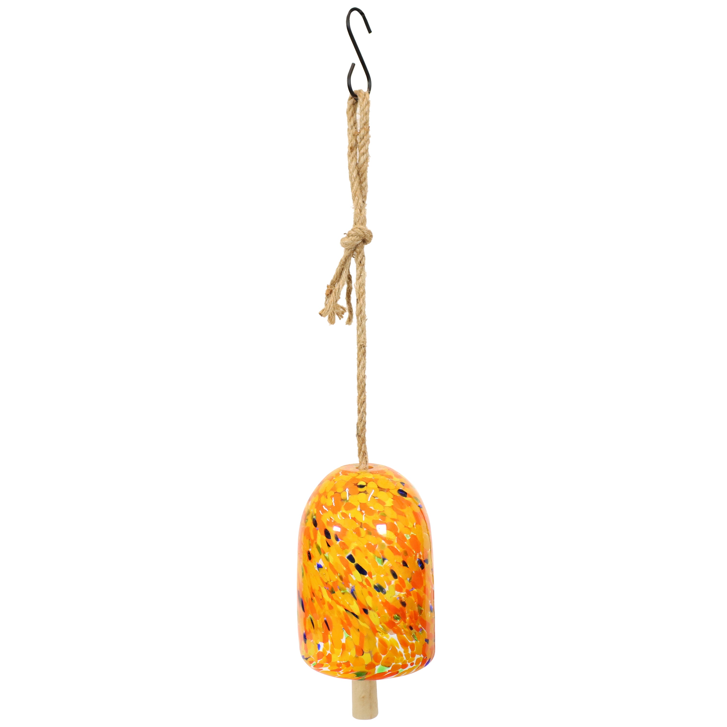 Sunnydaze Natural Melody Glass Wind Chimes - Outdoor Garden Decor, Patio Wind Bell for Relaxing Ambience & Home Decoration | Perfect for Porch, Backyard, and Meditation Spaces