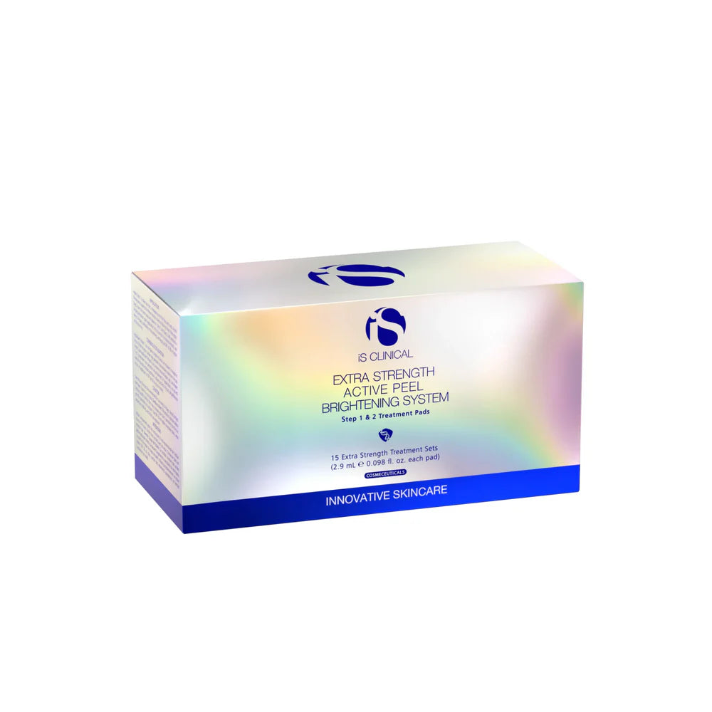 iS Clinical Extra Strength Active Peel Brightening System - 15 Count | Exfoliating Facial Treatment for Glowing Skin | Perfect for Anti-Aging & Dark Spot Correction