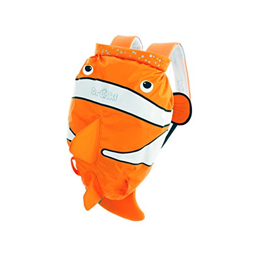 **Trunki PaddlePak Chuckles Clownfish Kids Waterproof Swim & Gym Bag – Orange – Perfect for Swimming Lessons, Beach Trips & Sports Activities**