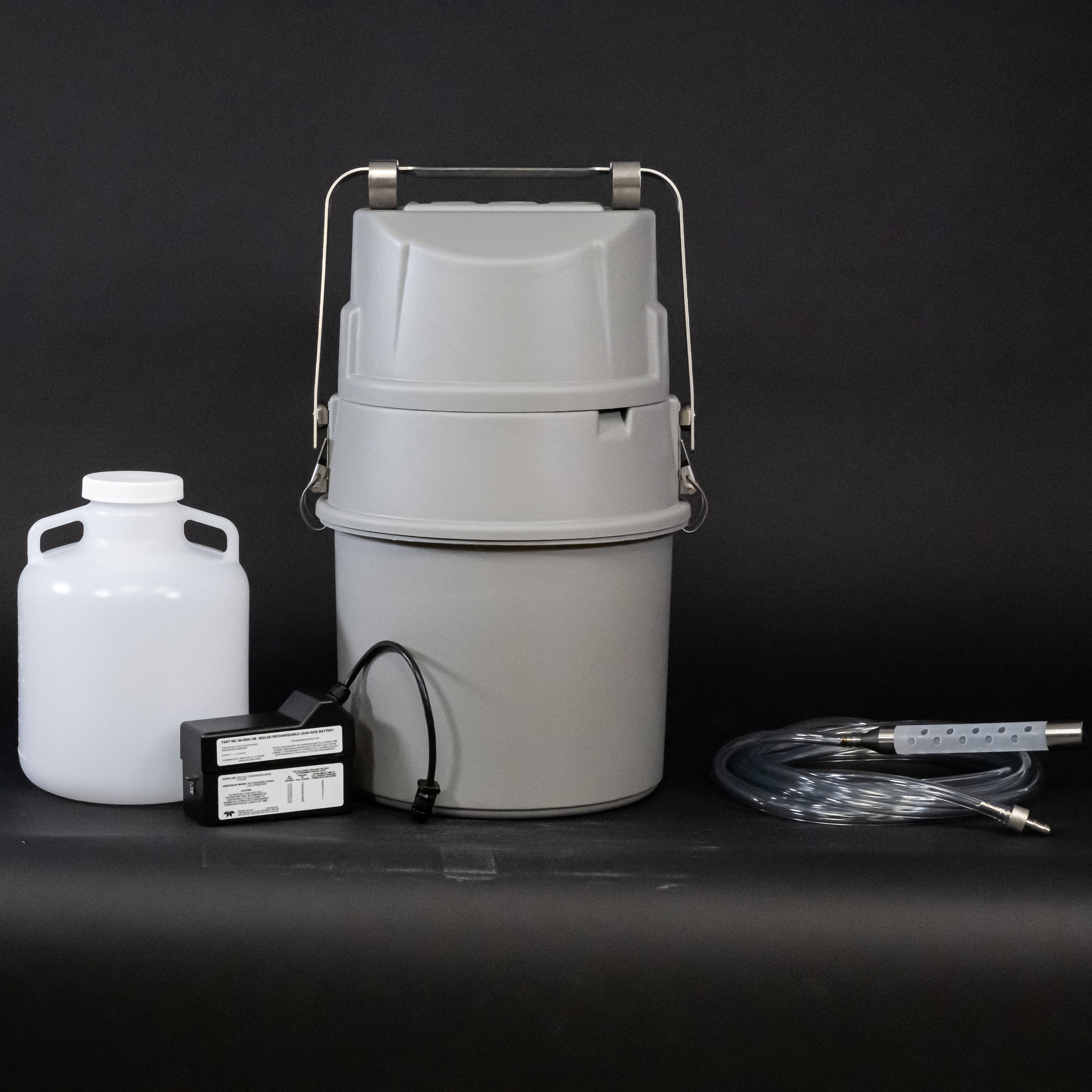 GLS Sampler Package - 1 Polyethylene 2.5 Gallon Bottle for Chemical Storage, Liquid Transport & Industrial Use | Durable Plastic Container for Laboratories, Factories & Home DIY Projects