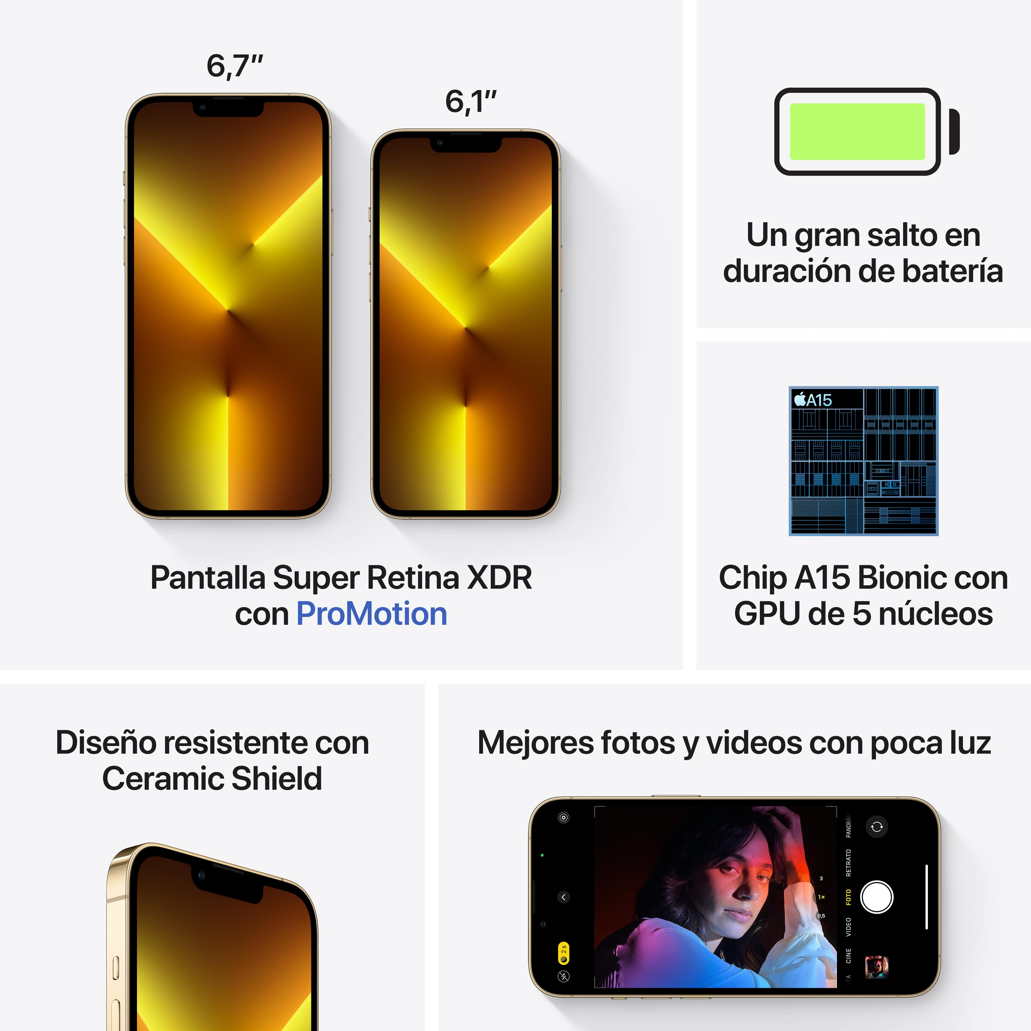 iPhone 13 Pro Max 256GB Gold Unlocked Smartphone - Premium Camera, Super Retina XDR Display | Perfect for Photography, Gaming & Business Use