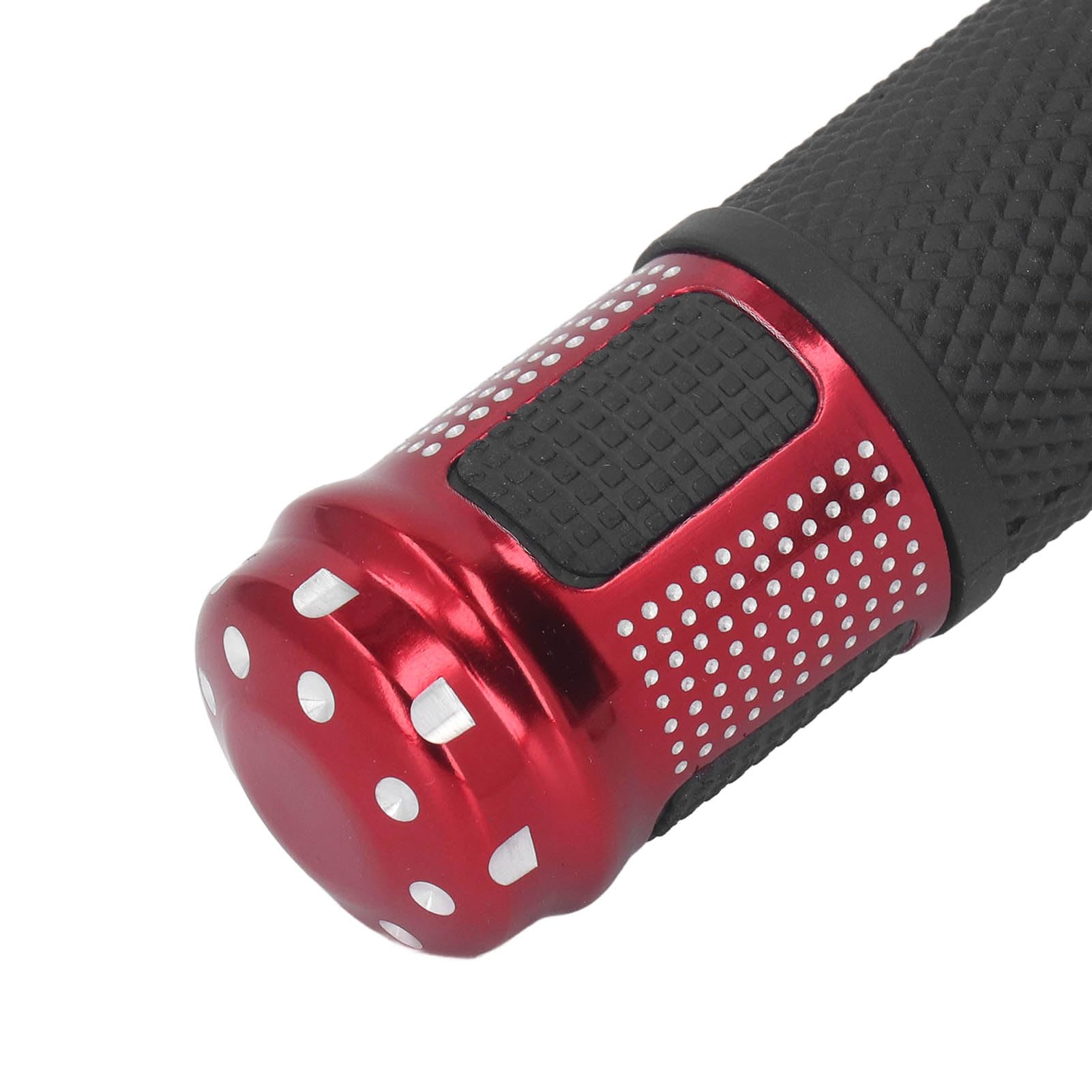 1 Pair Electric Bike Throttle Grips - 10 Inch Aluminum Alloy E-Scooter Throttle with LED Display & Power Key Lock for E-Bike (Red) | Perfect for Commuting, Off-Road & Urban Riding