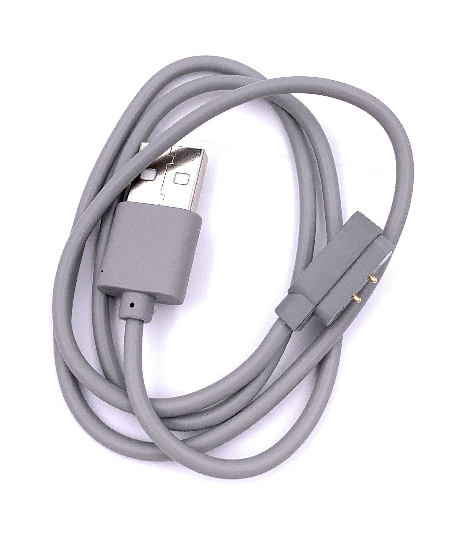 Xcivi 2FT Magnetic Induction USB Charging Cable - Replacement Cord for Portable Blender, Mini Smoothie Blender, USB Juicer Mixer & Vegetable Washer (Grey) | Perfect for Home, Office & Travel Use