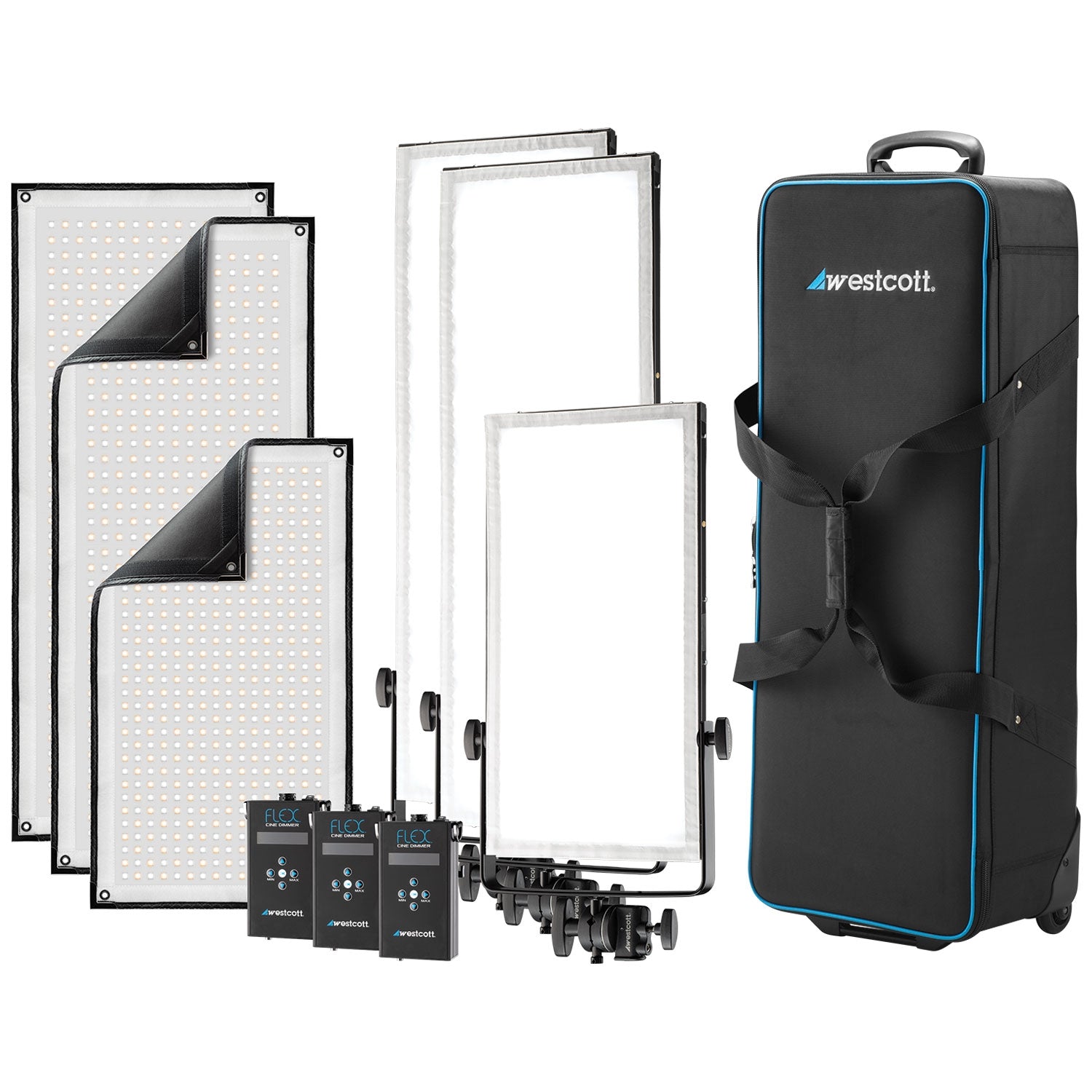 Flex Cine Peter Hurley Bi-Color LED Studio Lighting Kit - Professional Photography & Video Lighting for Portraits, YouTube, and Content Creation