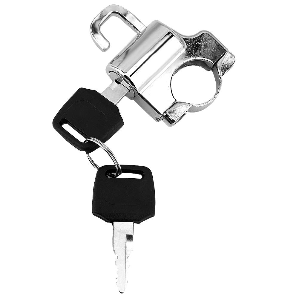 Universal 22mm Motorcycle Helmet Lock - Anti-Theft Security for ATV & Dirt Bike Riding