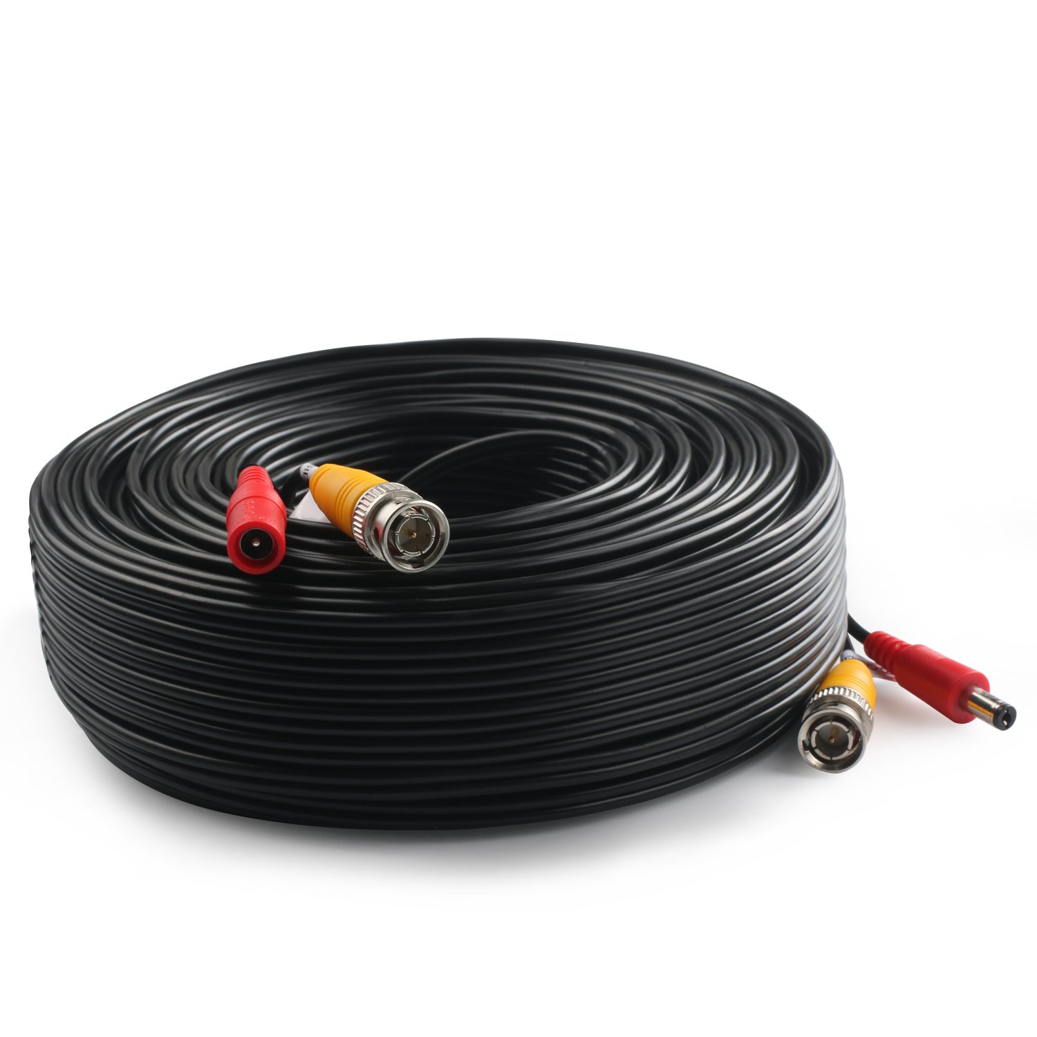 Postta BNC Video Power Cable (2 Pack 130ft) for CCTV DVR Security Cameras - Outdoor Surveillance System