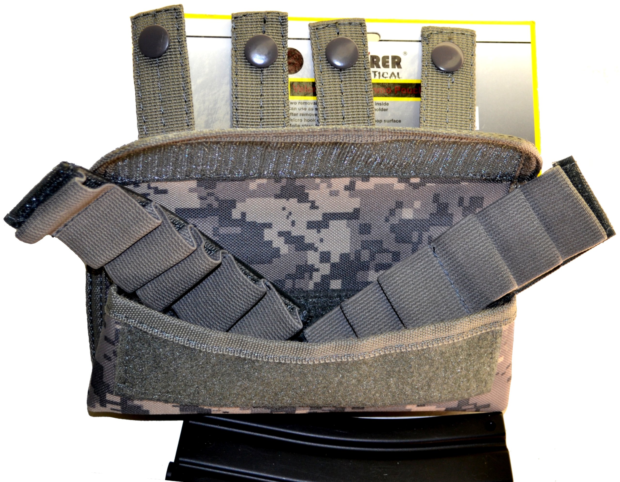 Tactical Molle Ammo Pouch with Velcro Closure - Durable Military Grade Magazine Holder for Hunting, Airsoft & Outdoor Adventures