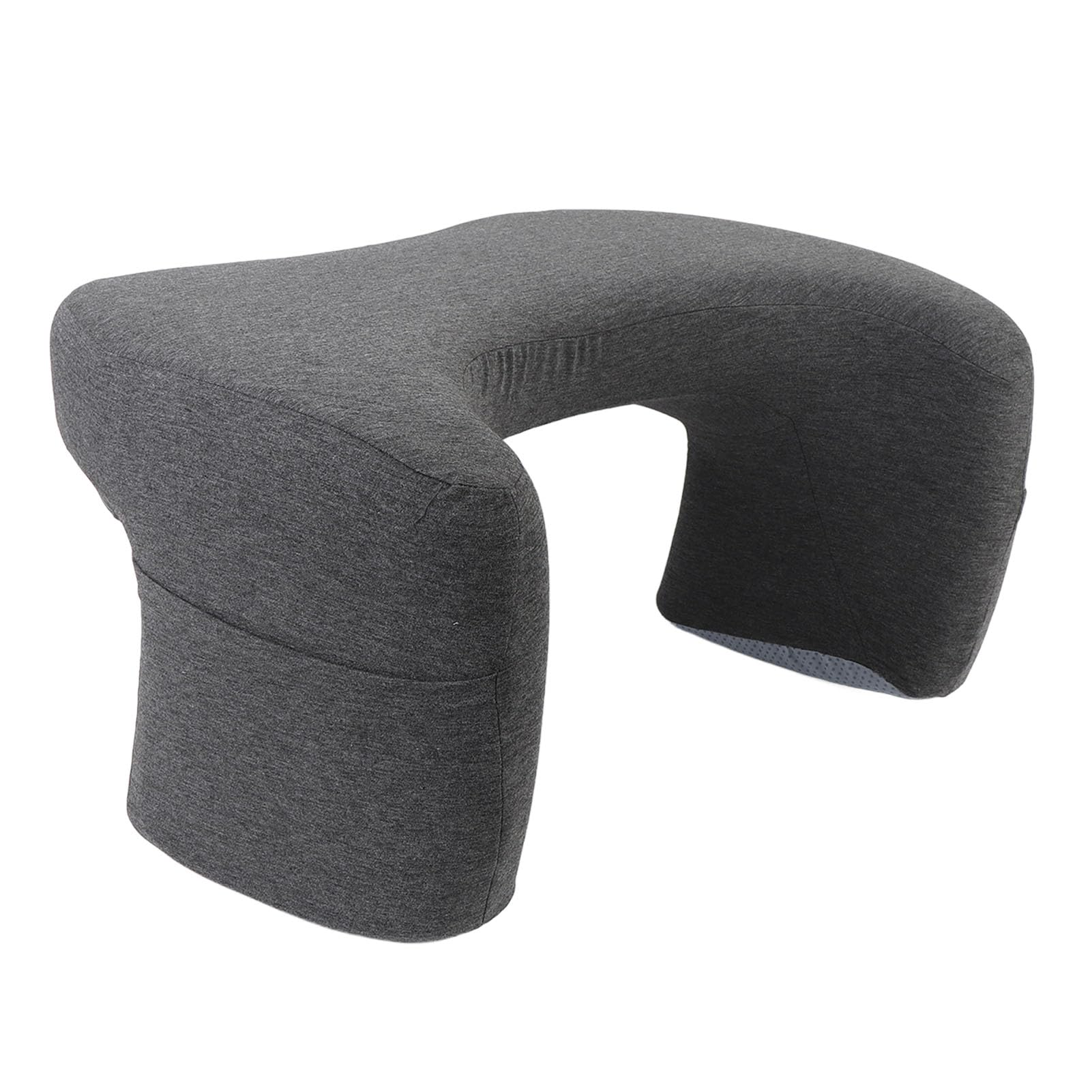 Memory Foam Laptop Lap Desk Pillow with Side Pockets - Portable Workstation for Gaming, Reading & Working - Soft Arm Rest Cushion for Bed, Couch & Floor Use (Home Office, Dorm Room, Travel)