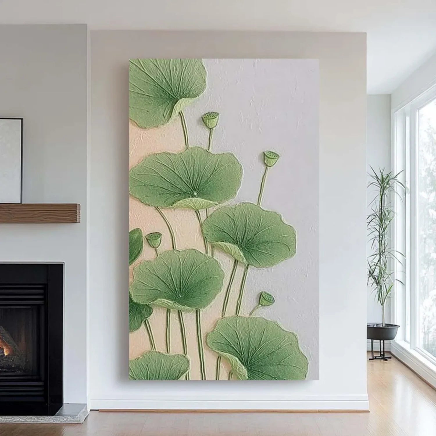 Abstract Floral and Tree Texture Canvas Wall Art - Modern Home Decor for Living Room, Bedroom & Office | FT 218