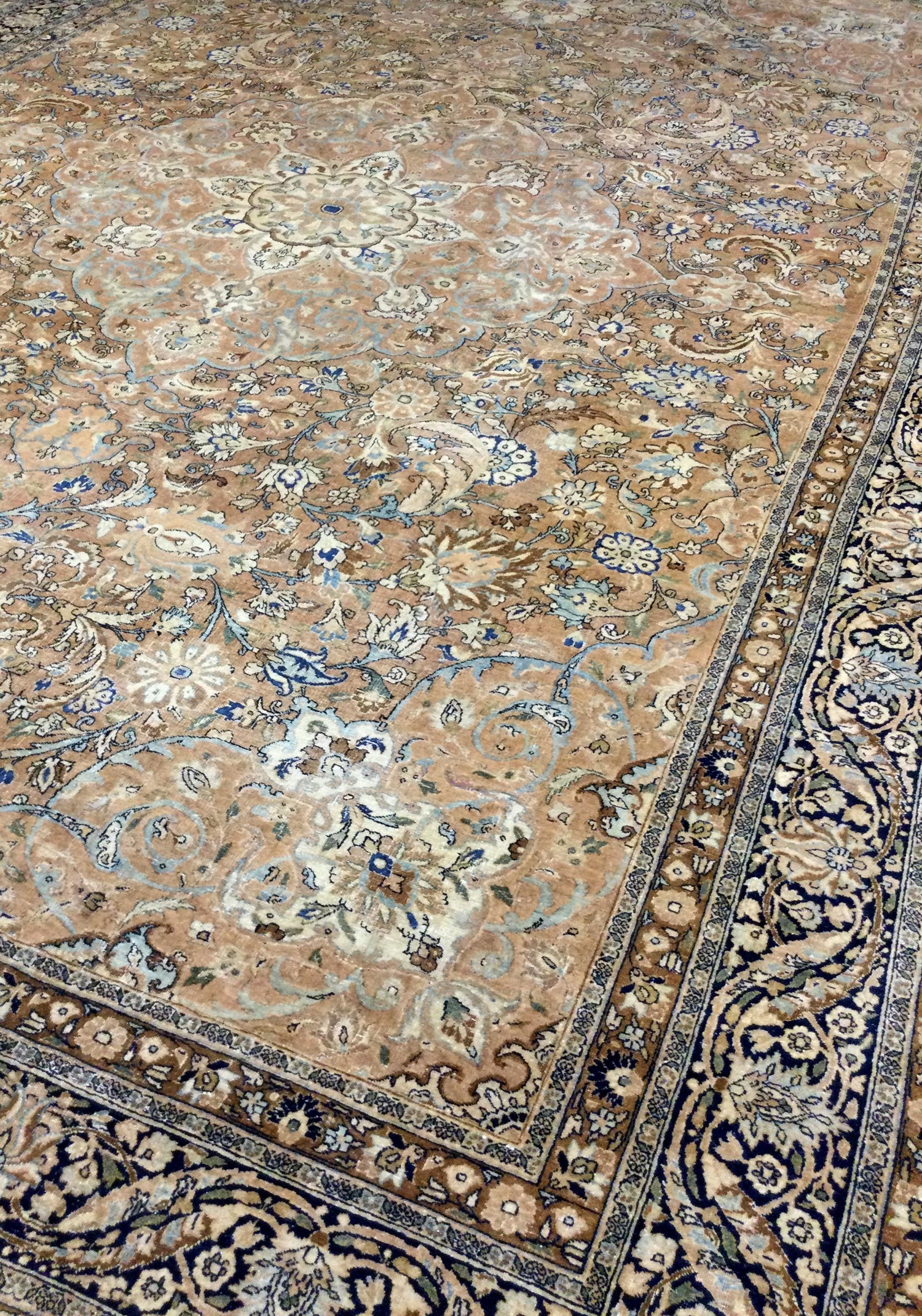 Handwoven Antique Tabraz Traditional Persian Rug - Premium Wool Carpet for Living Room, Bedroom & Home Decor - JF5295