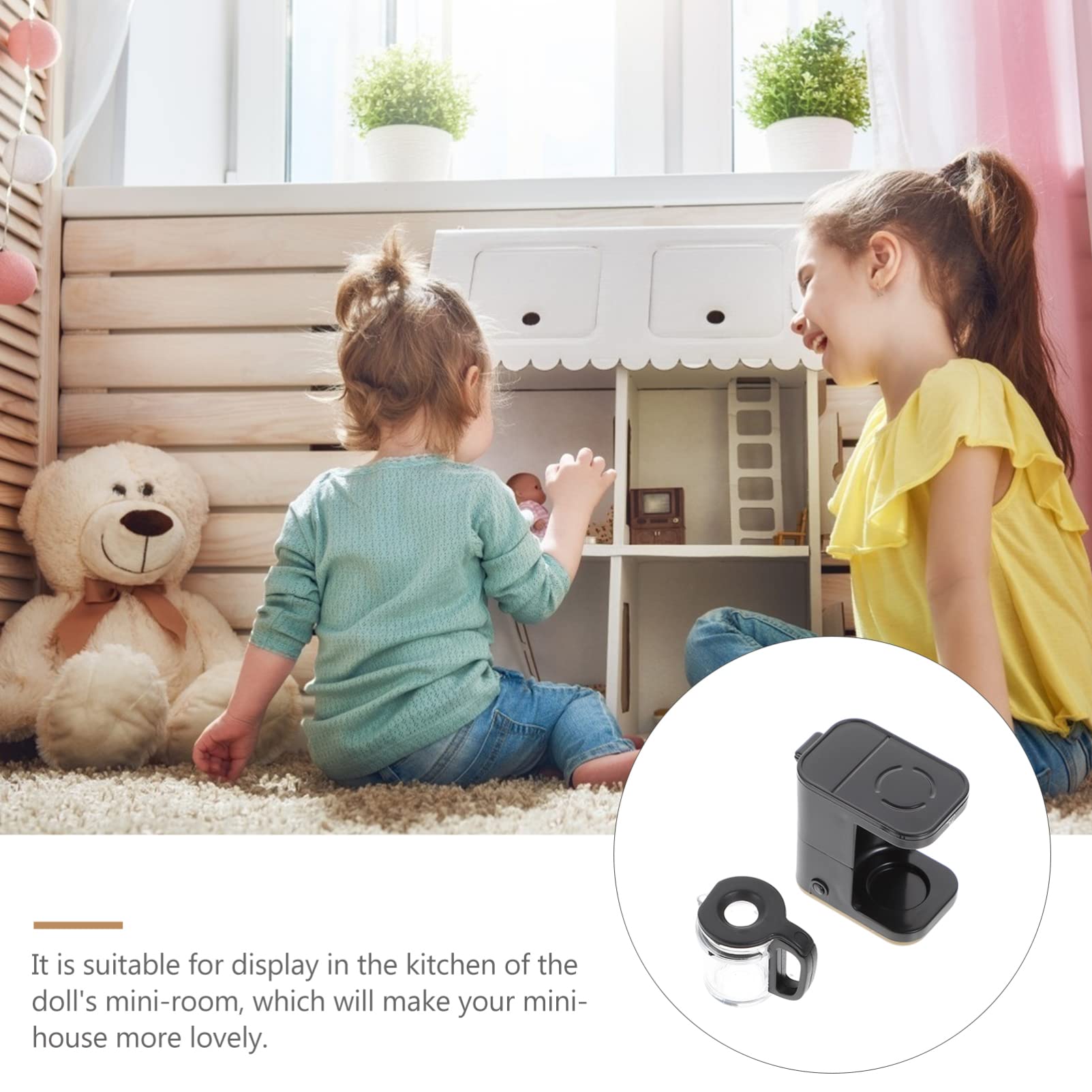 Miniature Coffee Maker for Dollhouse - 1:12 Scale Kitchen Toy Accessory | Perfect for Doll Play & Collectors