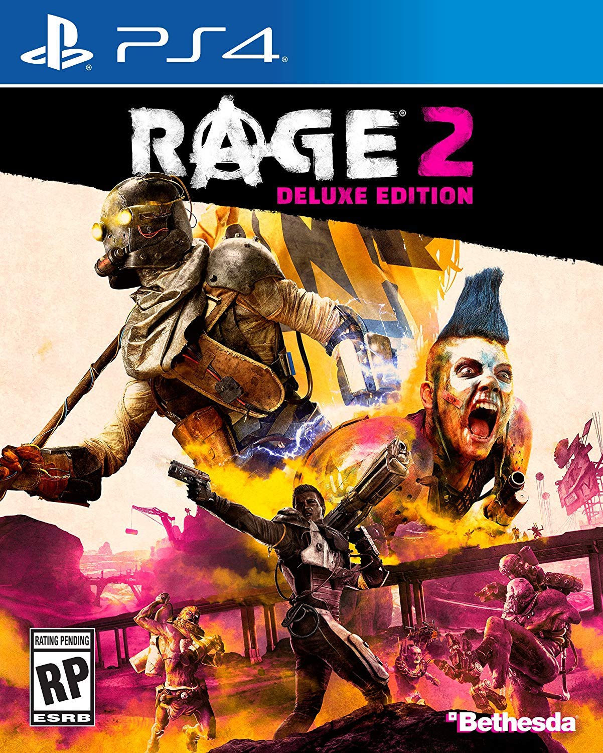 Rage 2 Deluxe Edition for PlayStation 4 - Amazon Exclusive Bonus Content | Post-Apocalyptic Open World Action Game for PS4 - Perfect for Fans of First-Person Shooters and Adventure Gaming