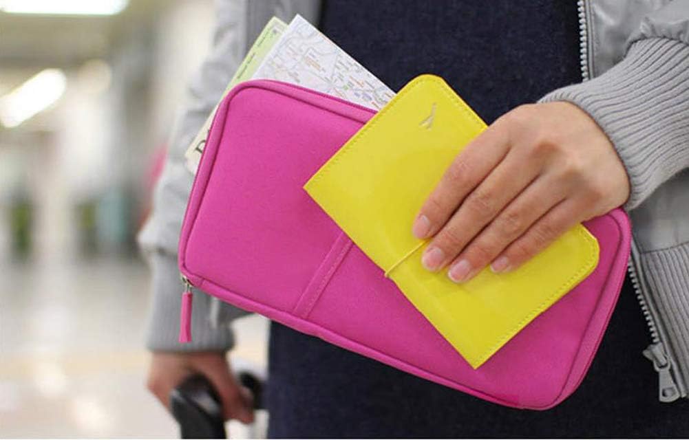 Magik 1-2 Pack RFID Blocking Travel Wallet Passport Holder - Waterproof Document Organizer Bag for Men & Women (Gray, 1 Pack) - Perfect for Airplane Travel, International Trips & Business