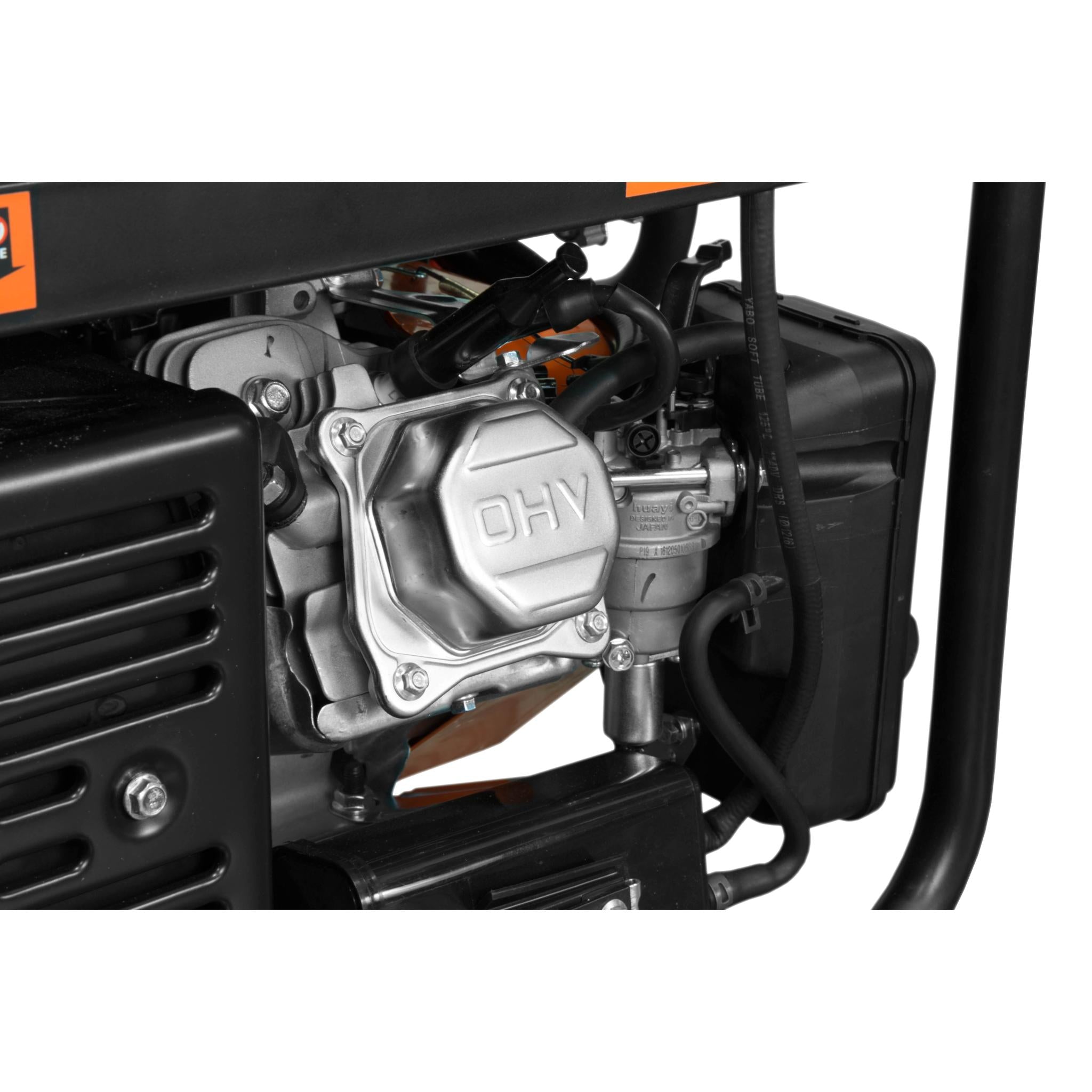 WEN DF475X 4750W Dual Fuel Portable Generator with Wheel Kit - 120V/240V Electric Start & CO Watchdog - Ideal for Home Backup Power, Camping and Outdoor Activities